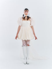White Bow-Backed Dress