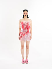 Pink Sequin Bodycon Dress