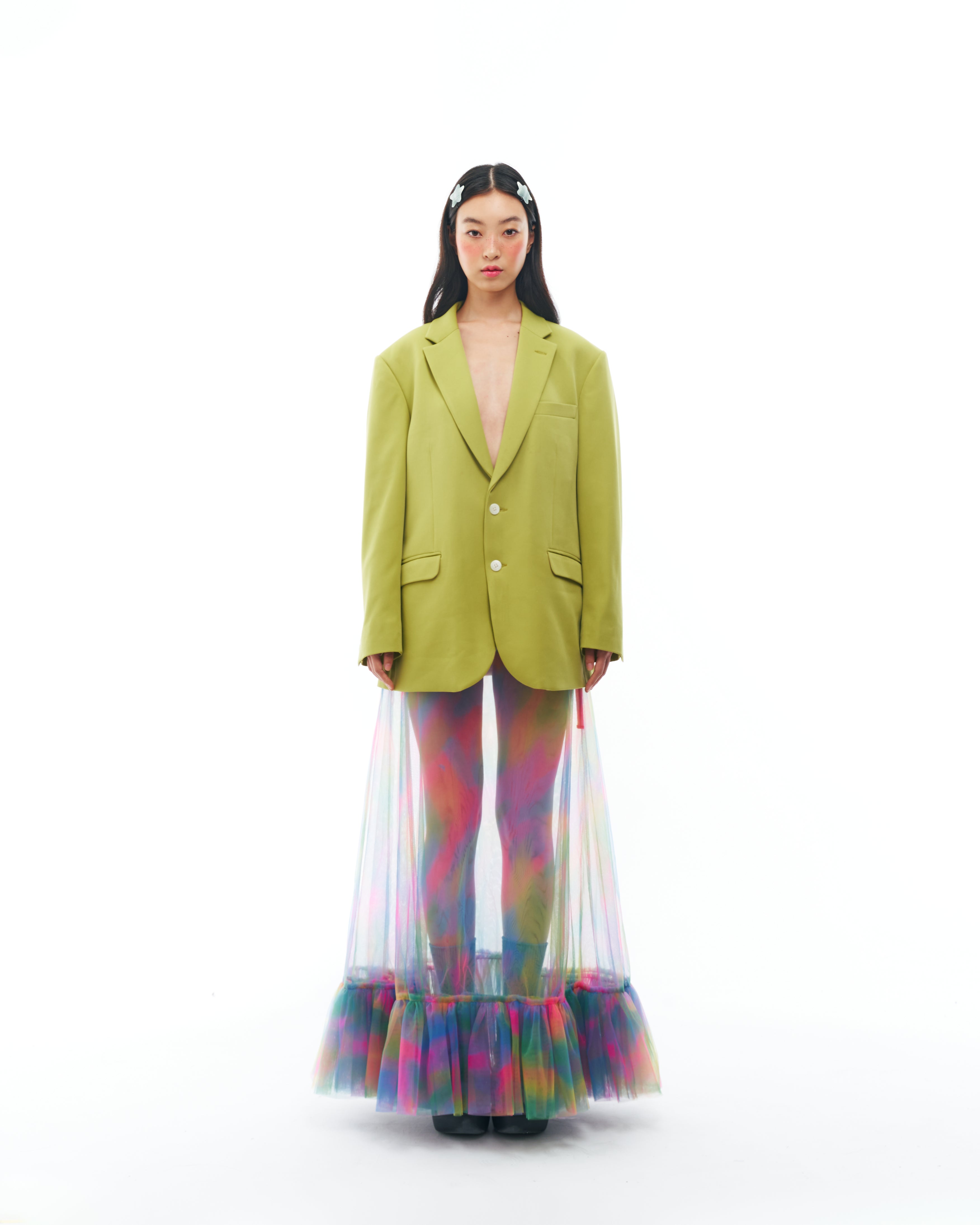 Green Suit and Skirt Set