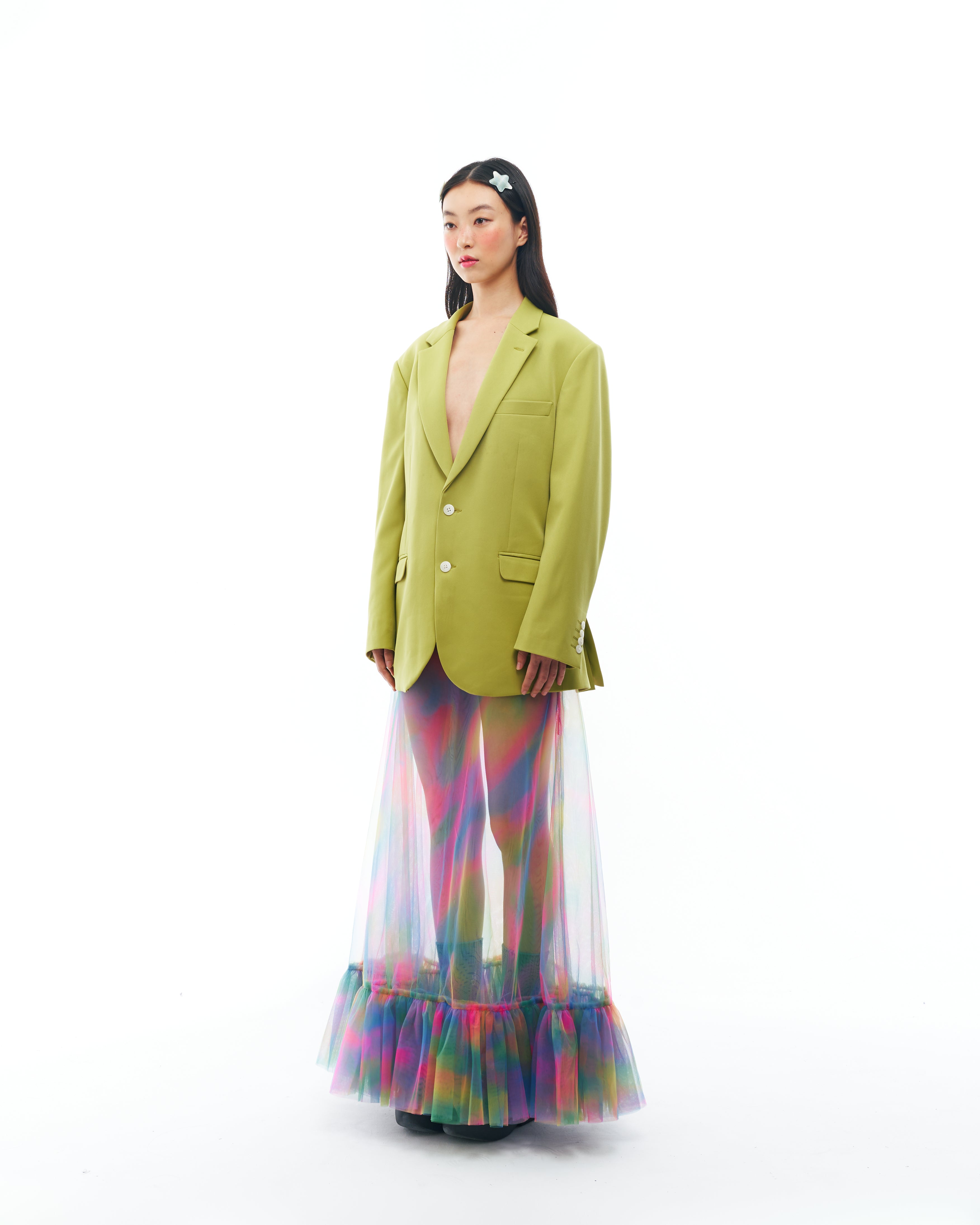 Green Suit and Skirt Set