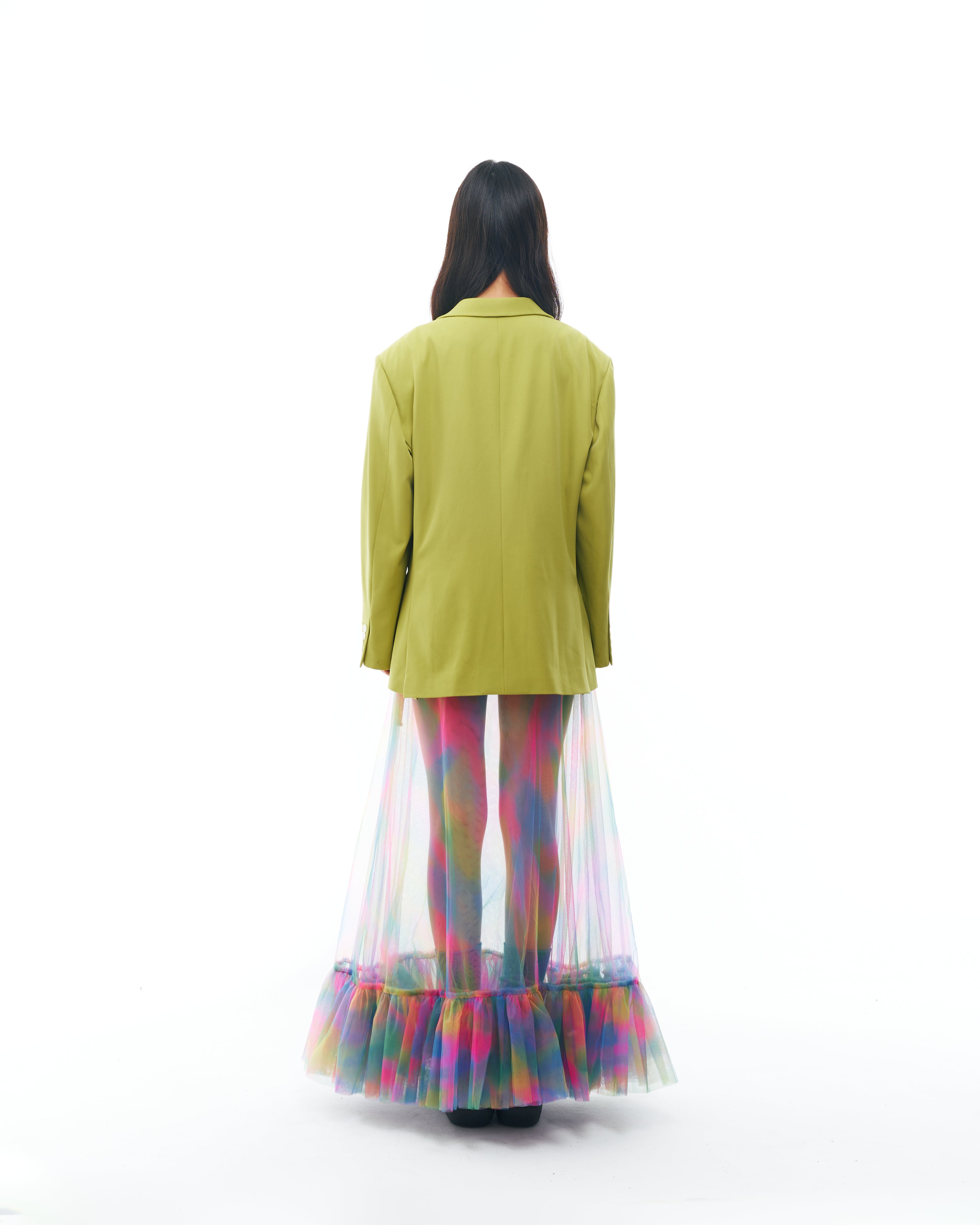 Green Suit and Skirt Set
