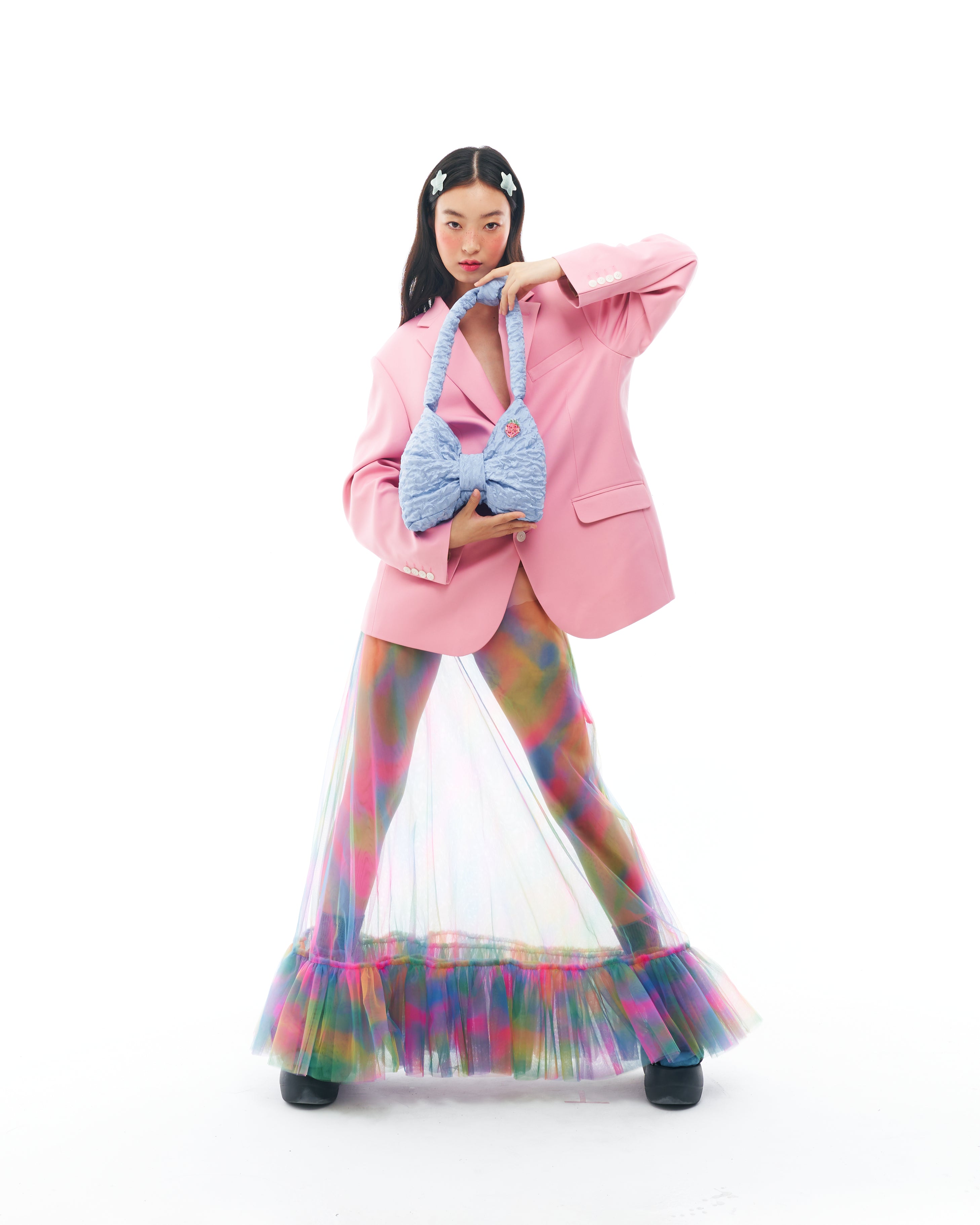 Pink Suit and Skirt Set