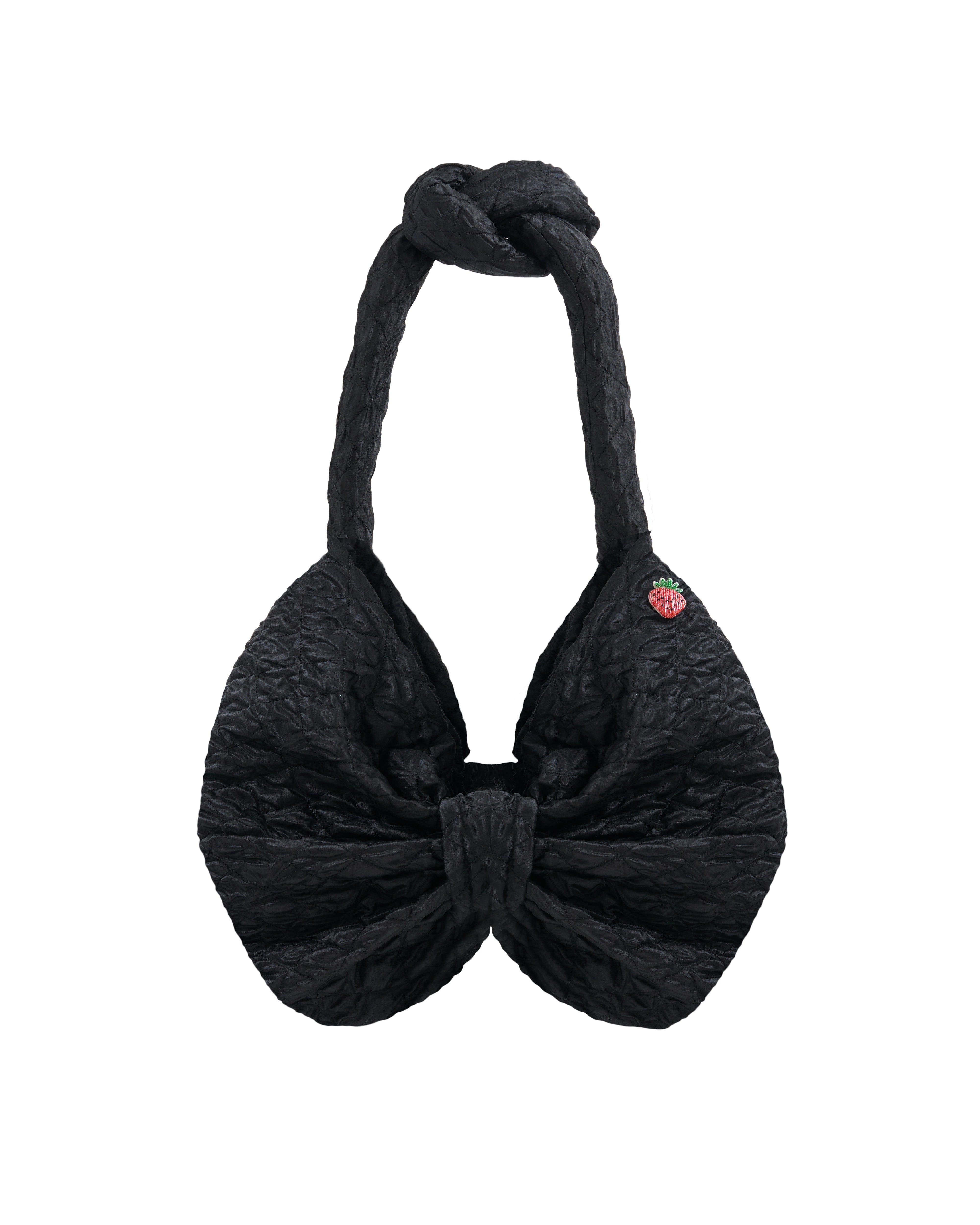 Buying on Rent With Kittie - Bow Bag Jie Jie - Raven Black