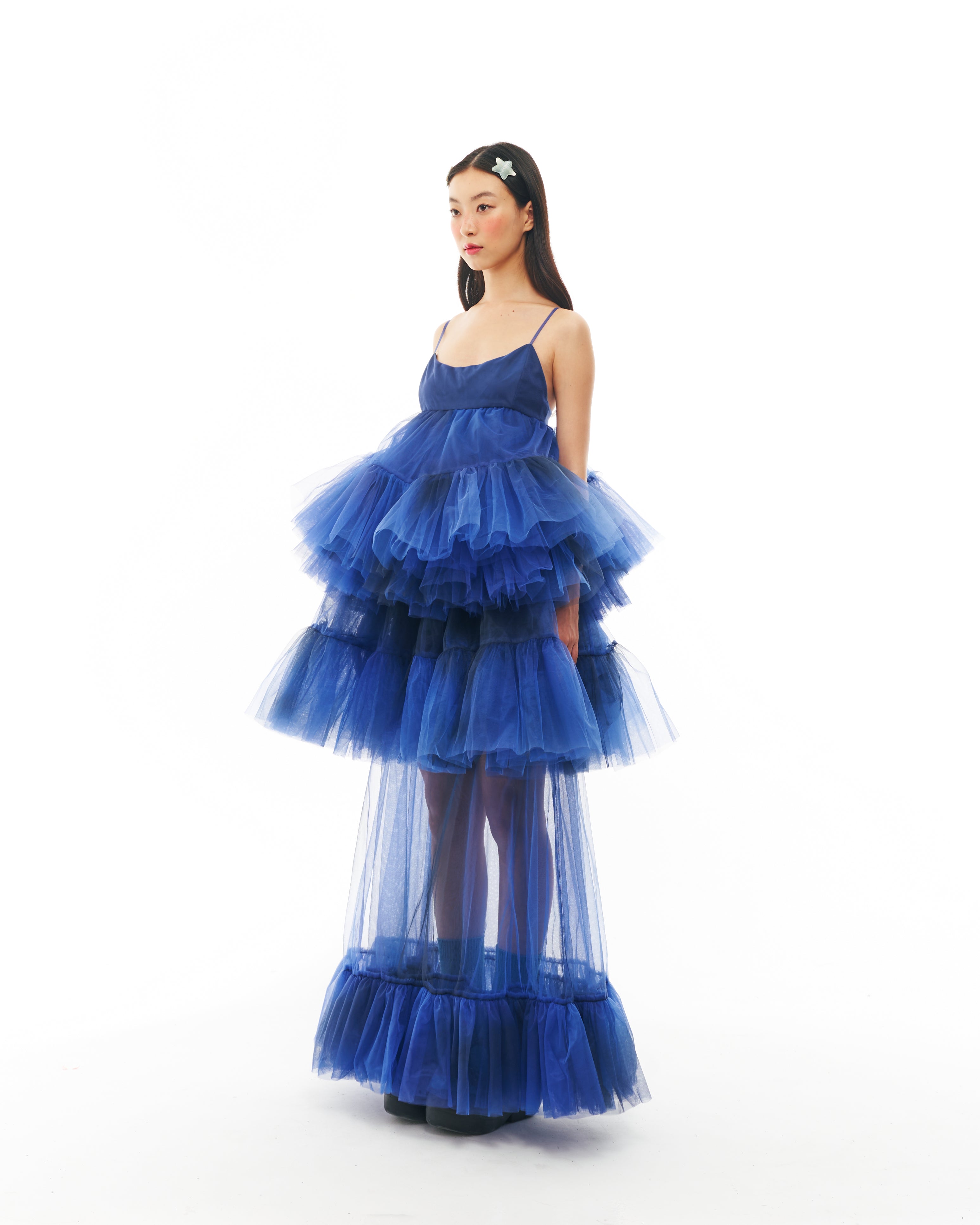 Blue Maxi Dress Set