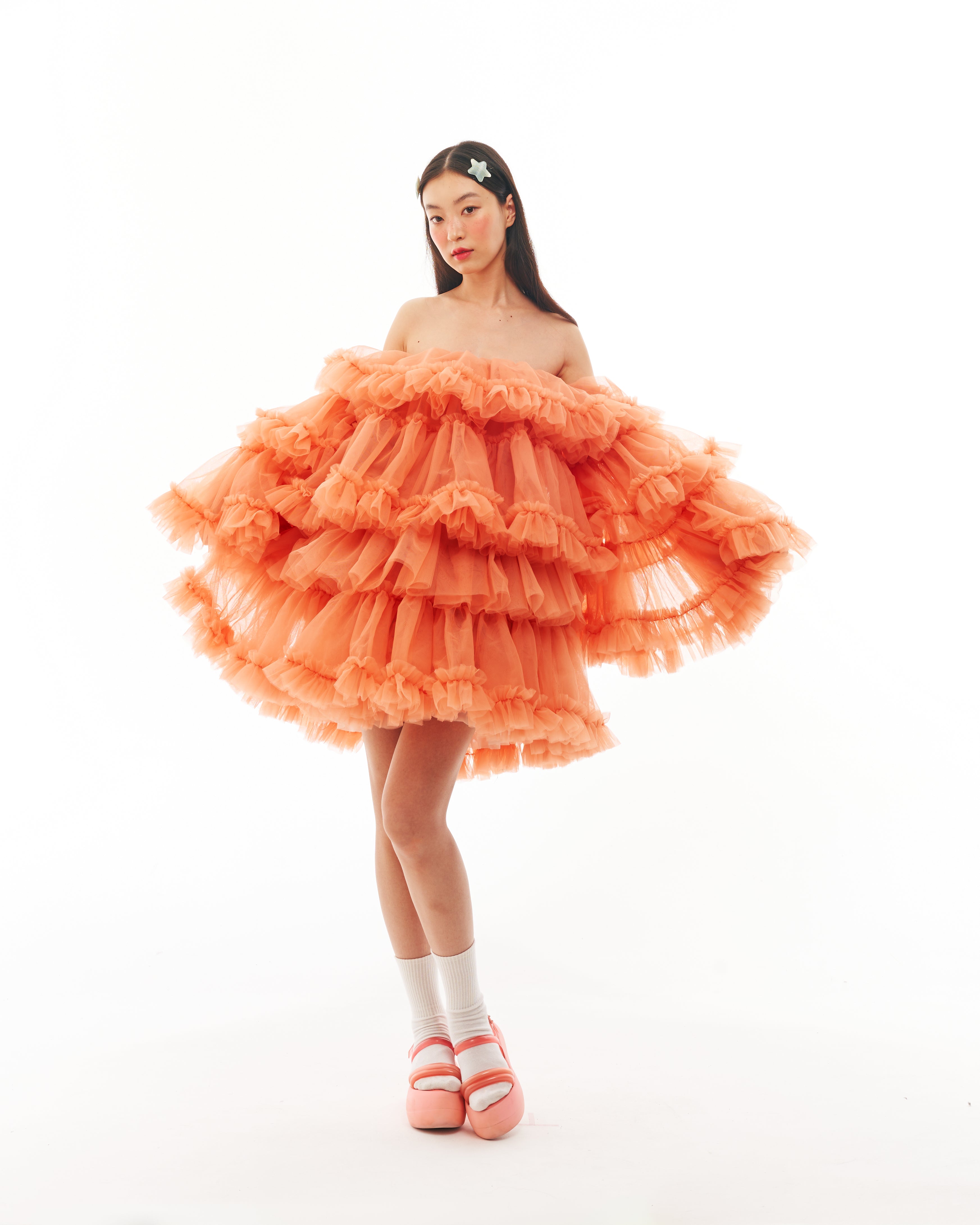 Orange Cloud Dress