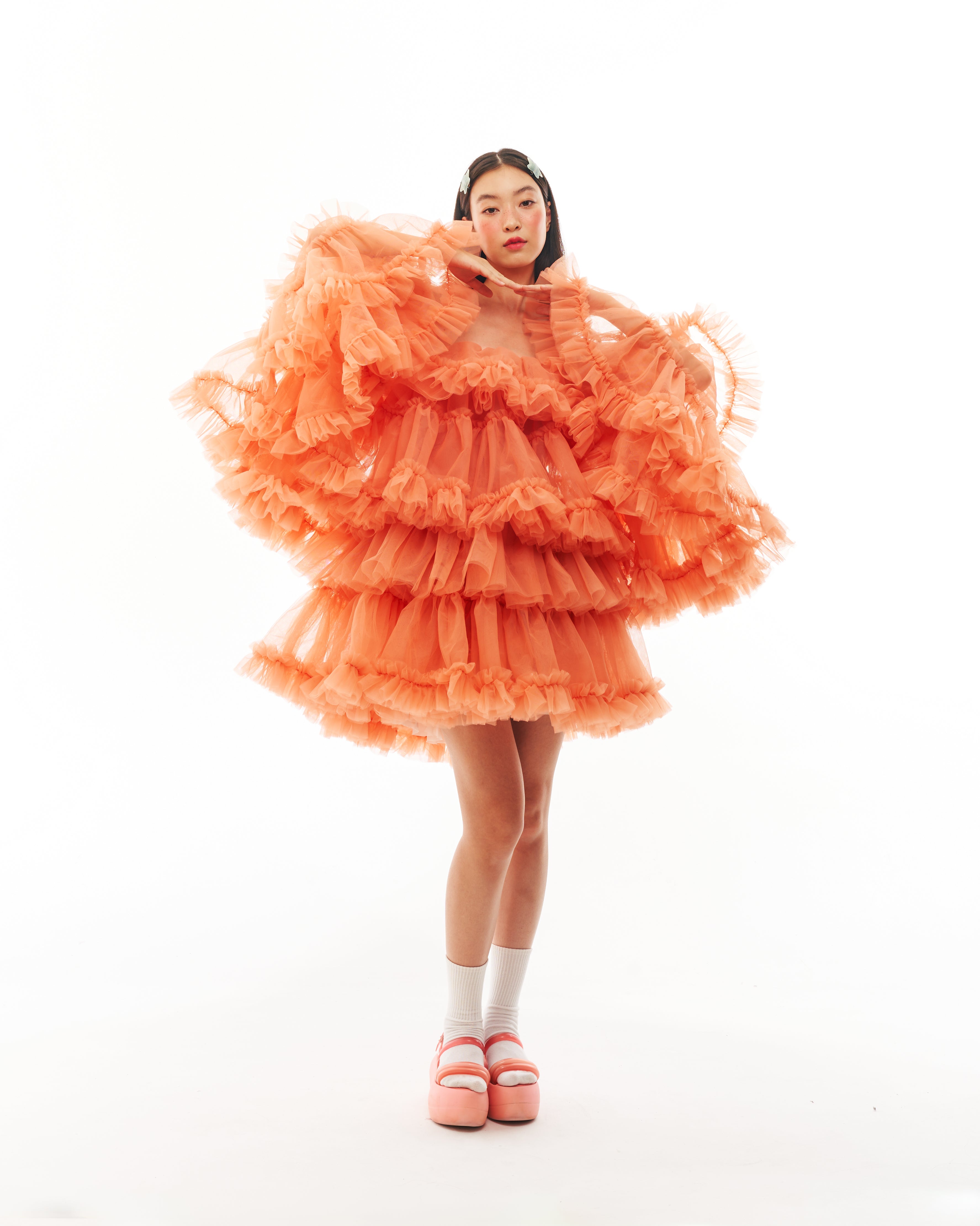 Orange Cloud Dress