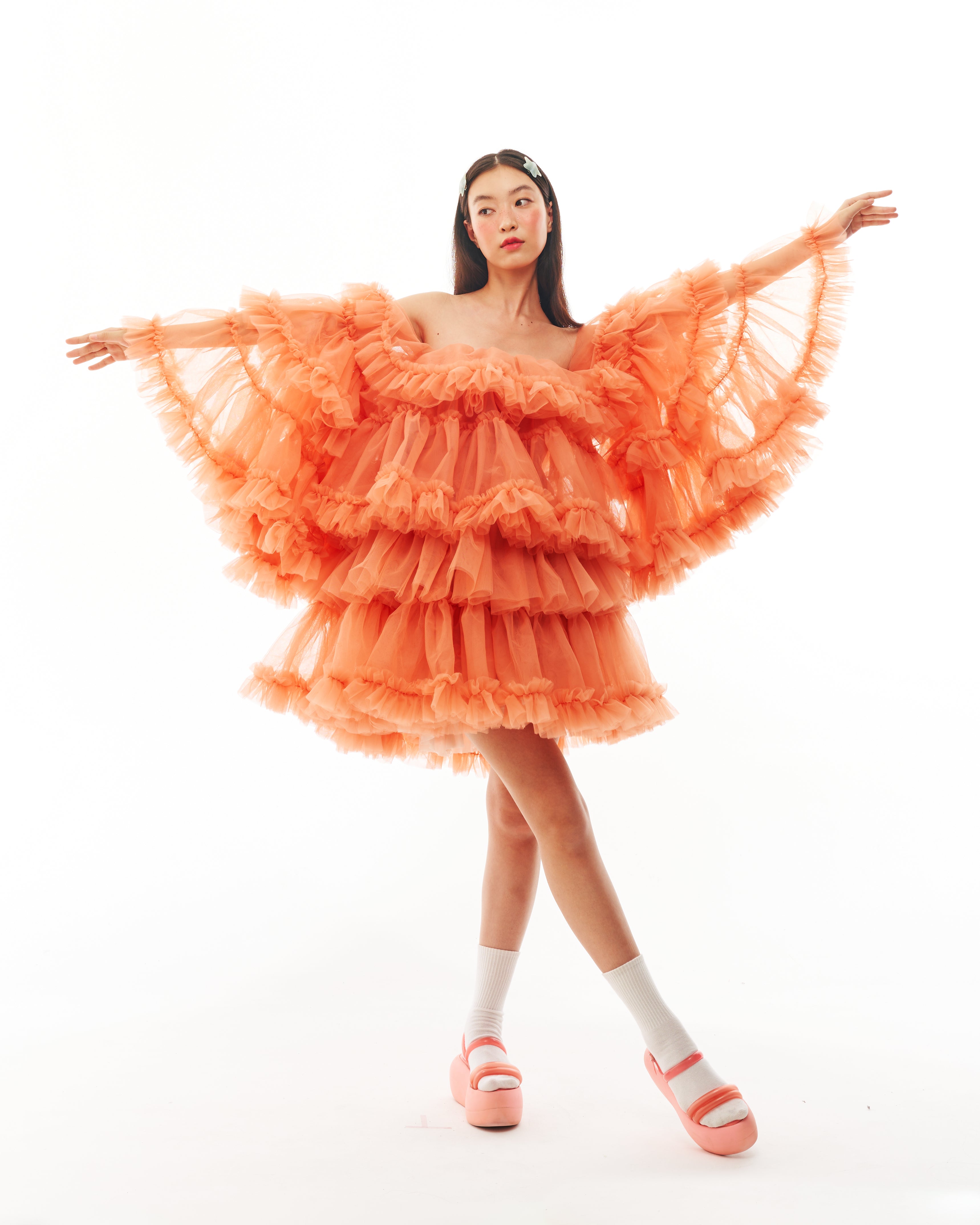 Orange Cloud Dress
