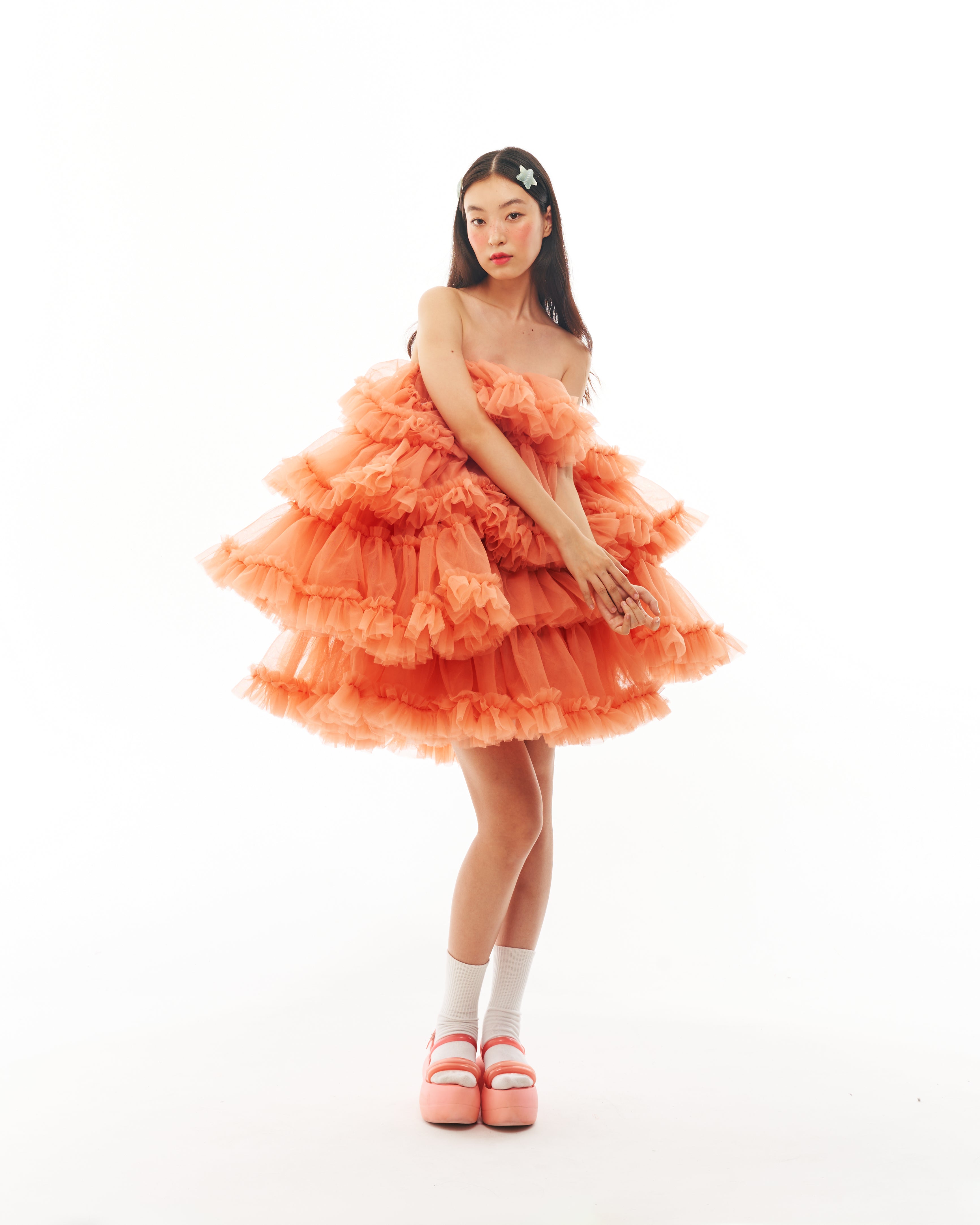 Orange Cloud Dress