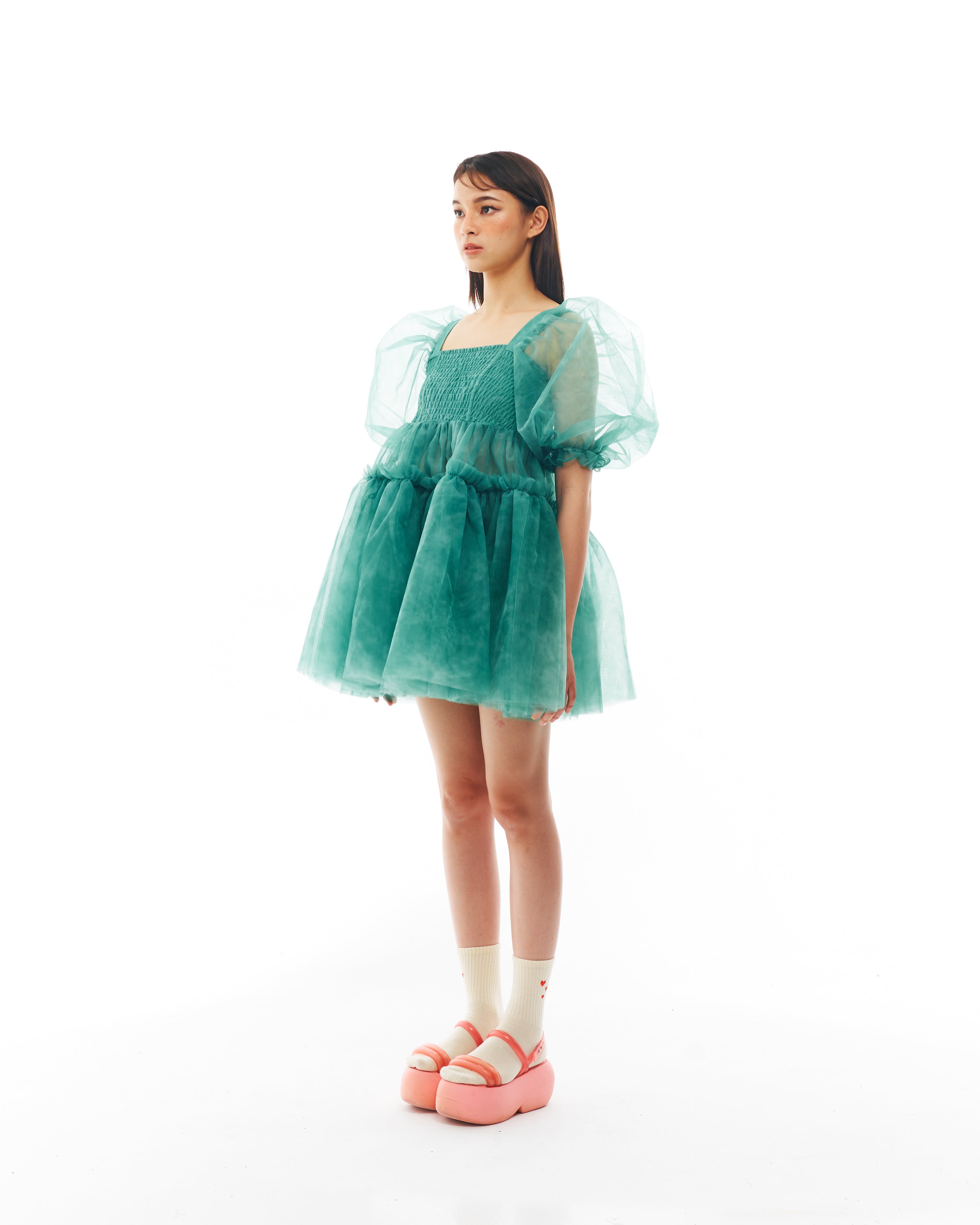 Green Babydoll Dress