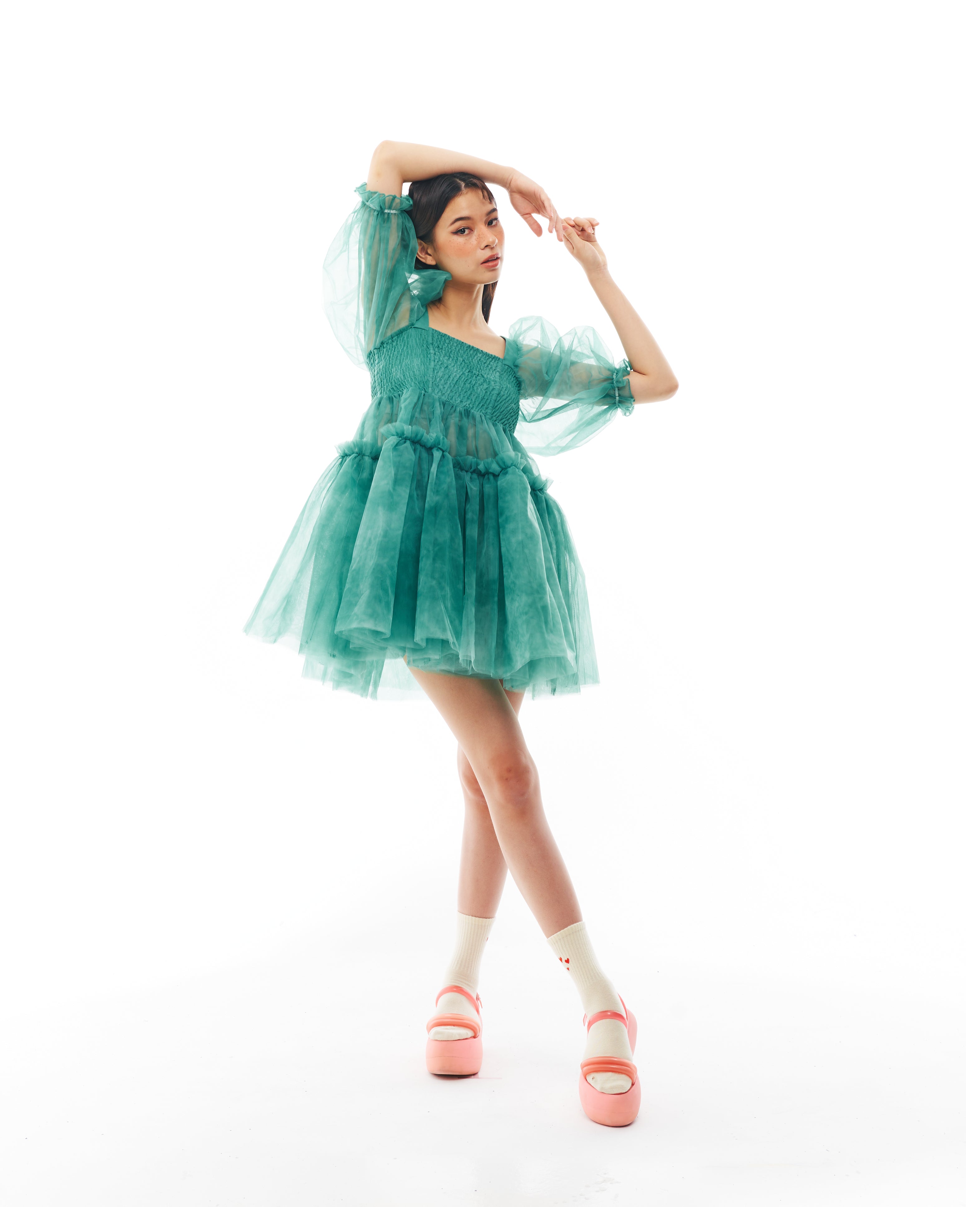 Green Babydoll Dress