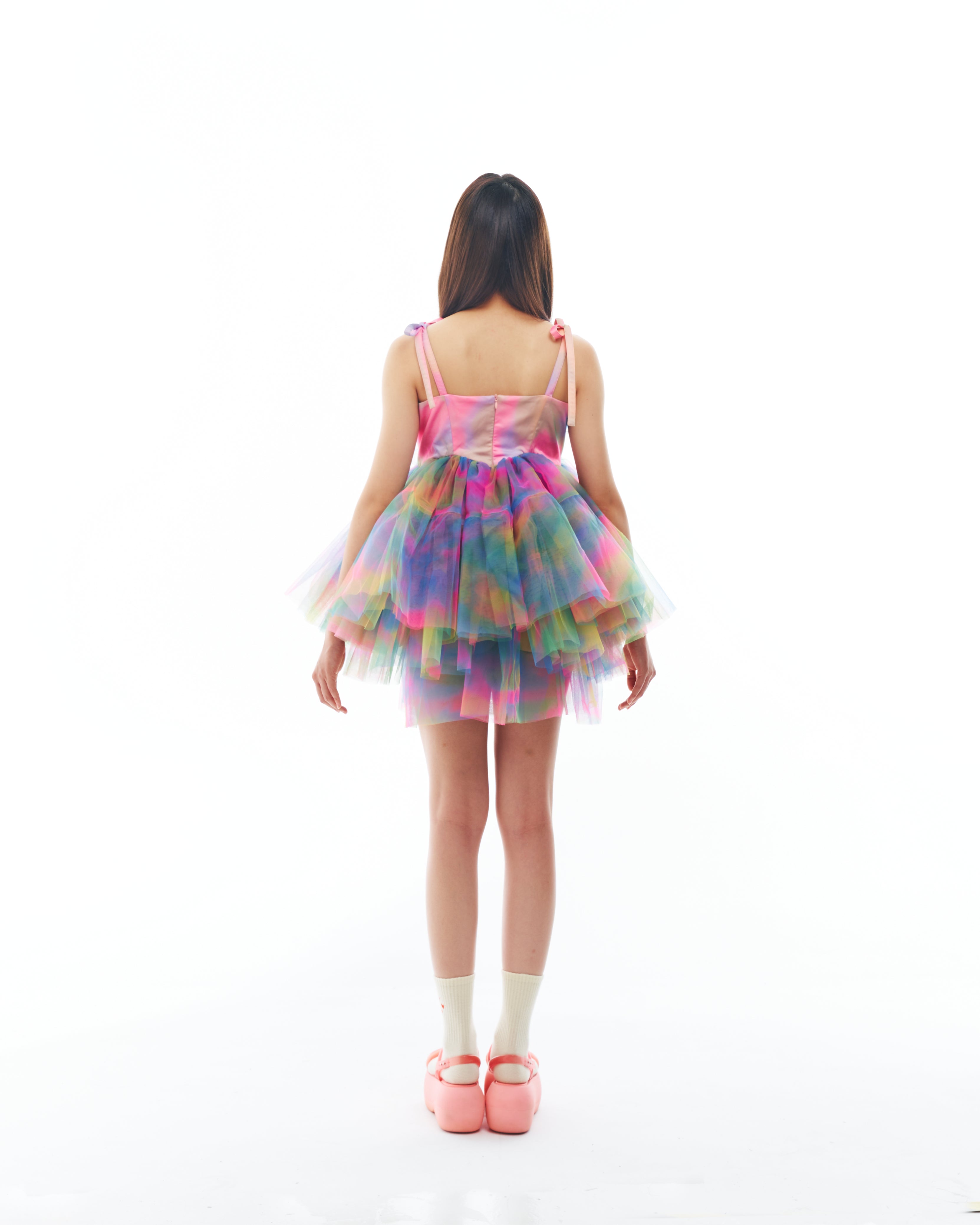Rainbow Rose Tutu Dress