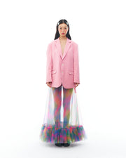 Pink Suit and Skirt Set