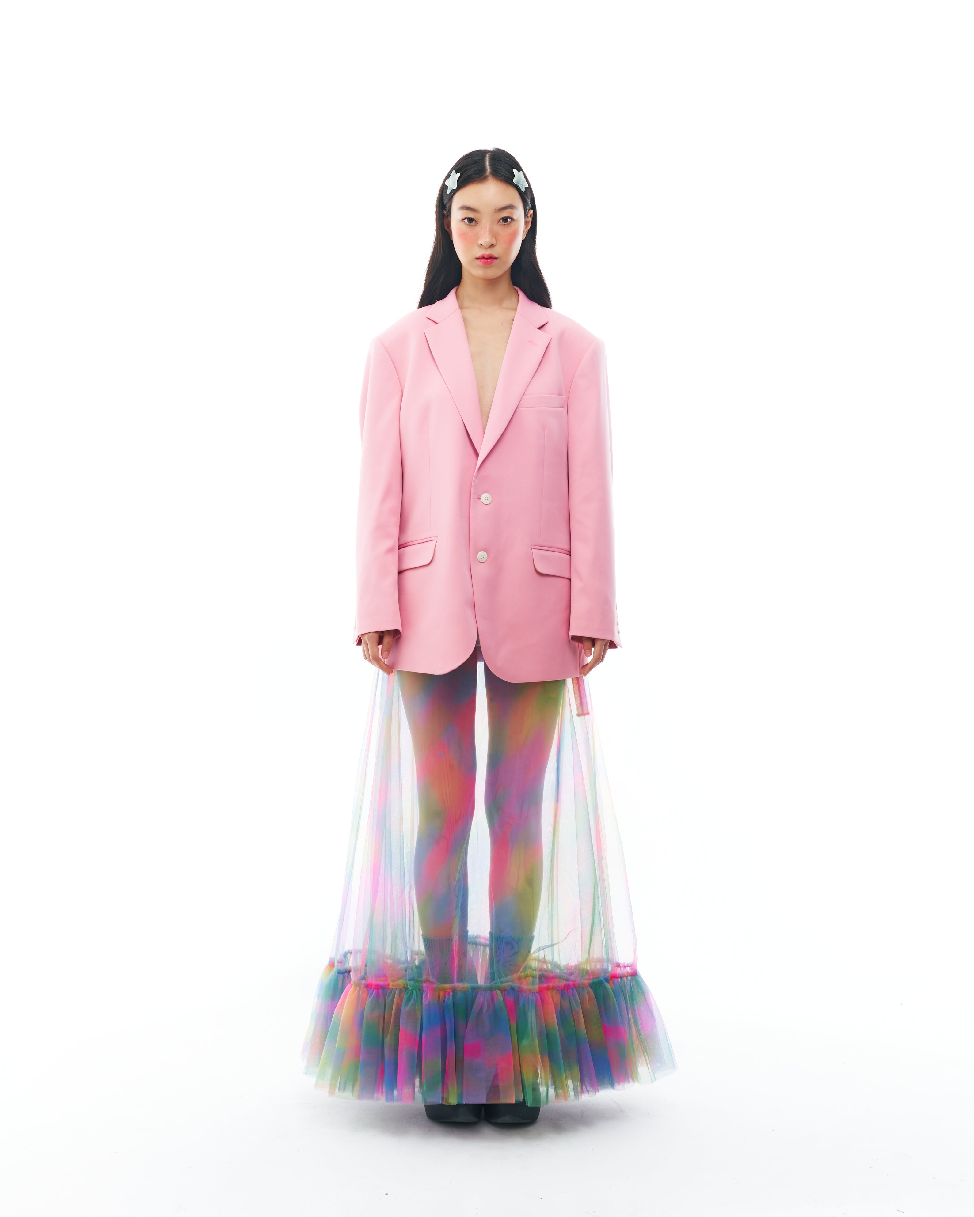 Pink Suit and Skirt Set