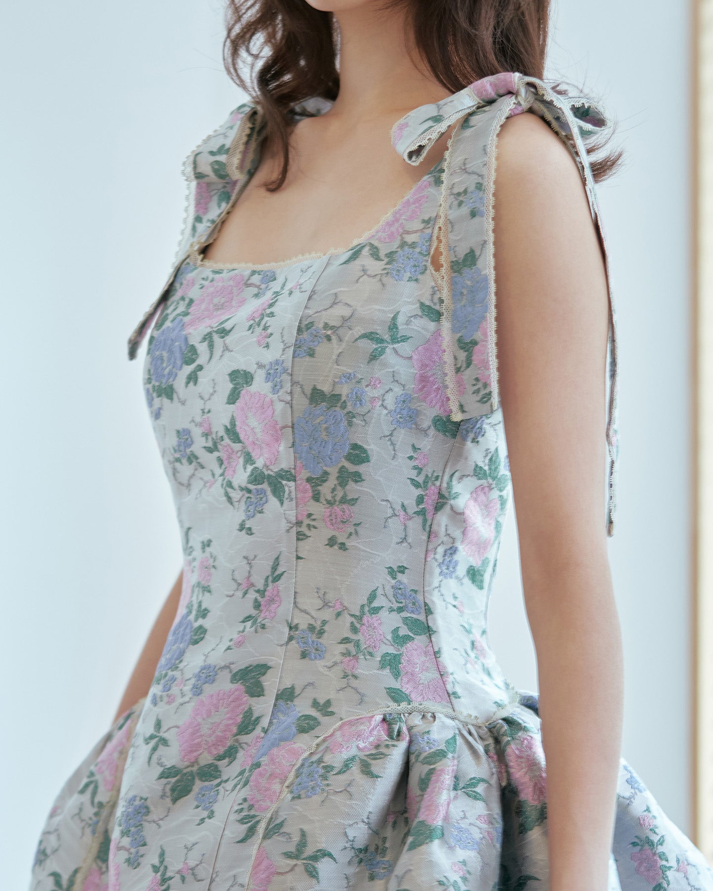 Blue Cloudy Day Ruffles Dress Kittie Yiyi Blue Cloudy Day Ruffles Dress Kittie Yiyi