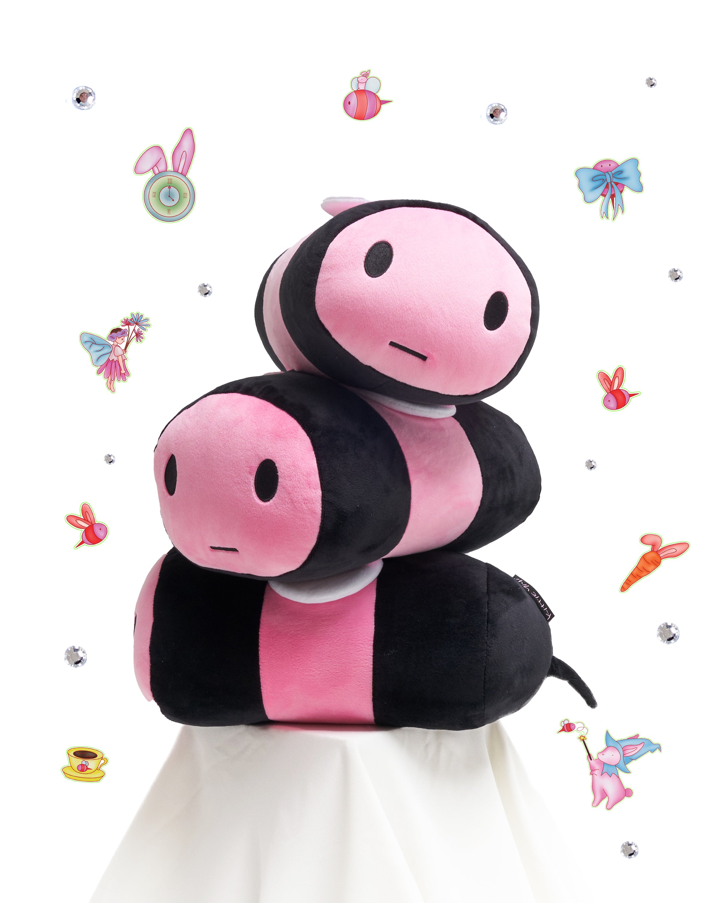 Pink Bee Plushie