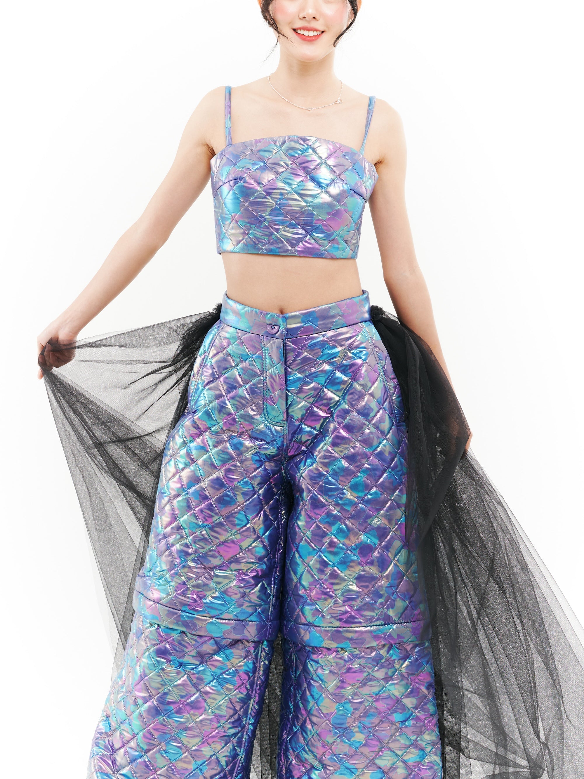 Blue Quilted Galaxy Set