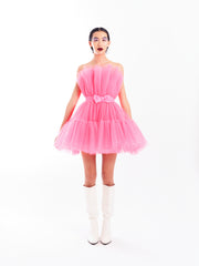 Pink Short Tulle Dress