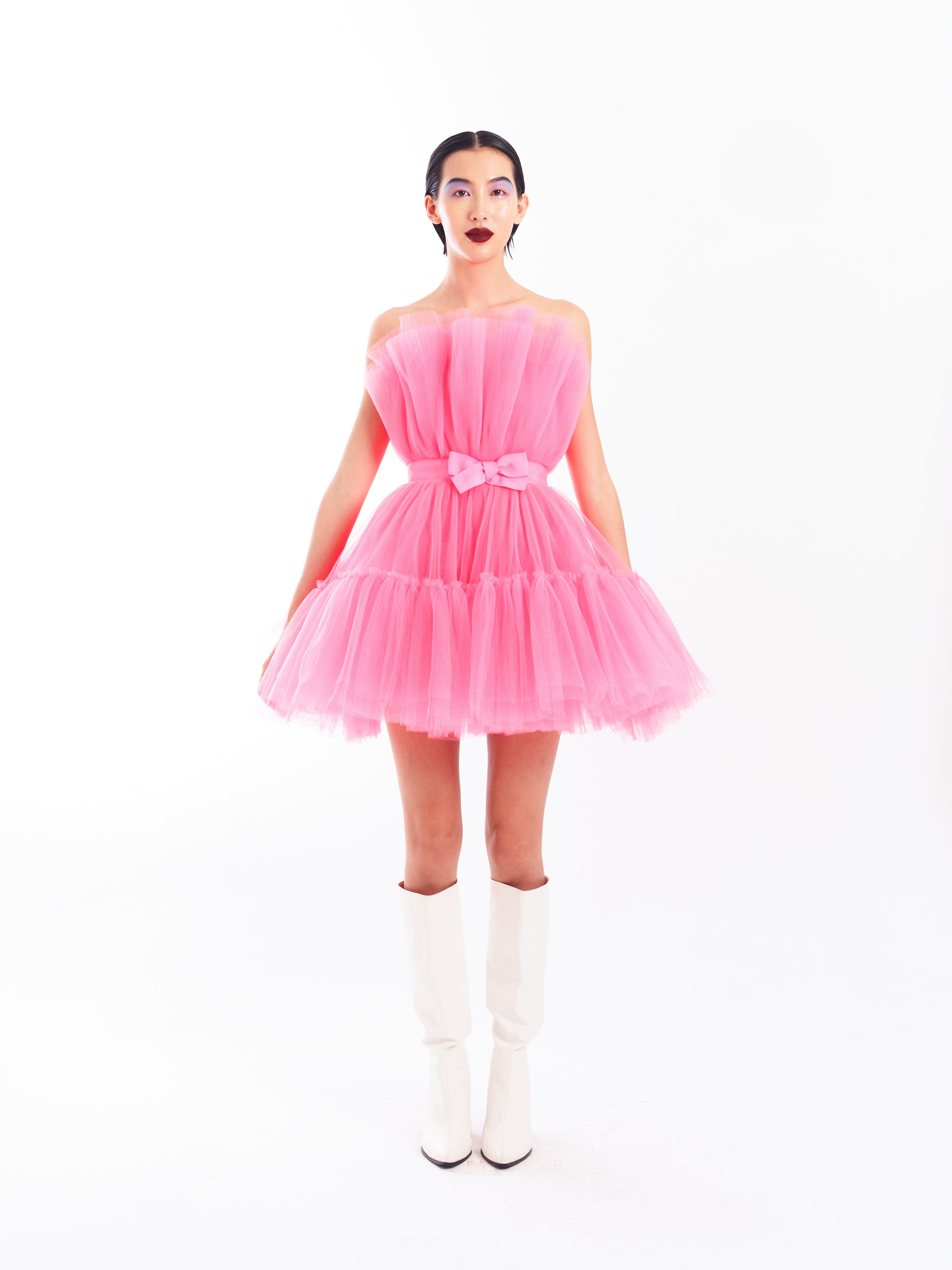Pink Short Tulle Dress