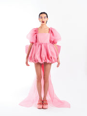 Pink Bow-Backed Dress