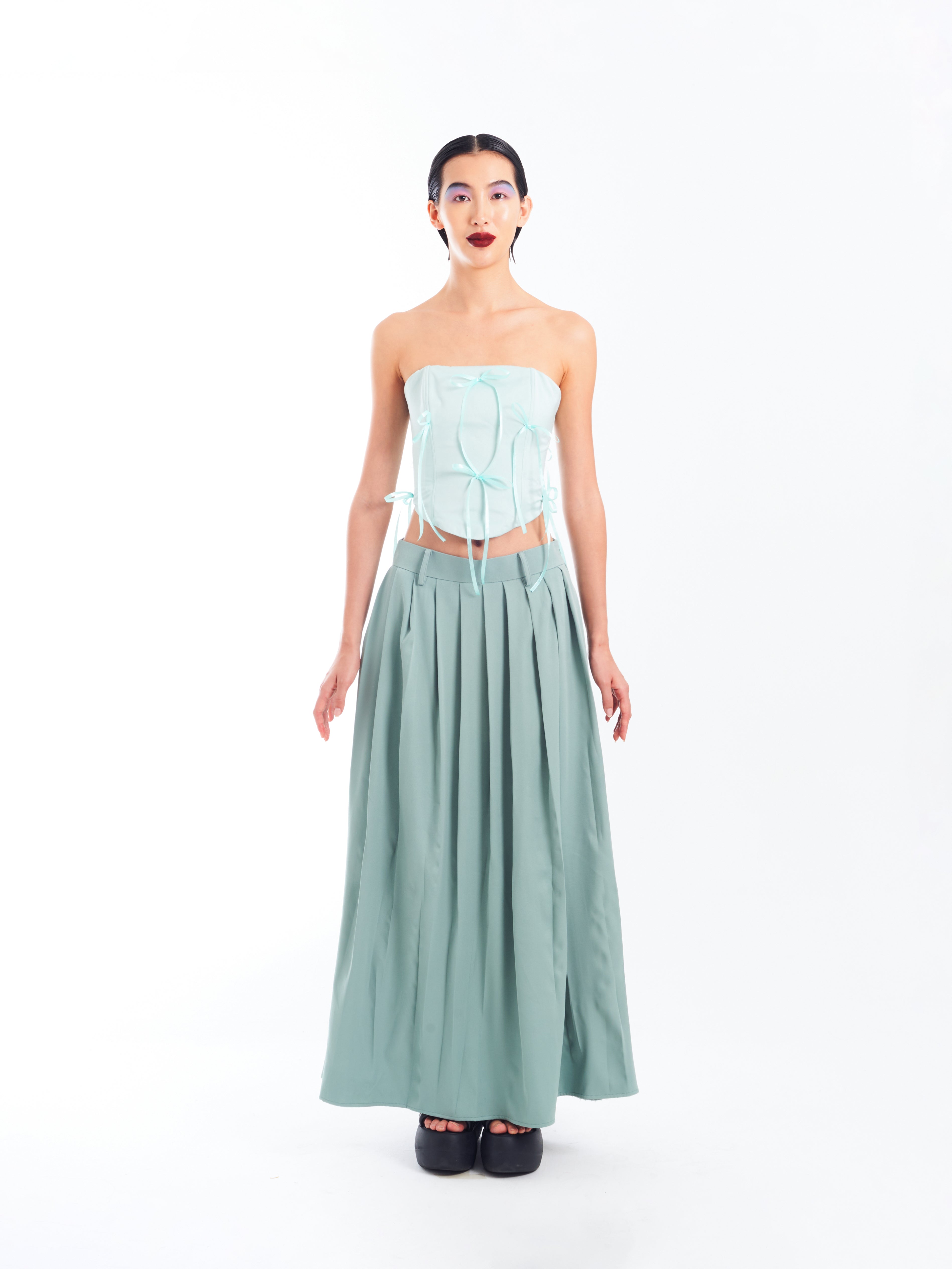 Mint Green Corset Set