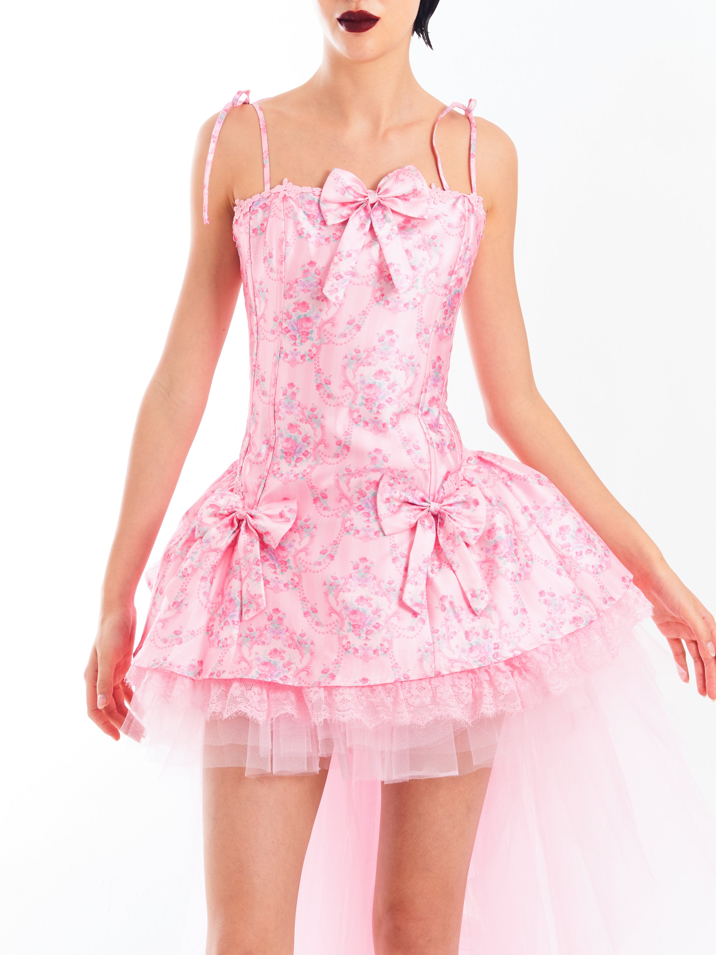 Pink Scandal Sheet Taffeta Dress