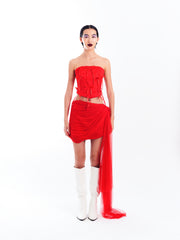 Red Corset Ribbon Set