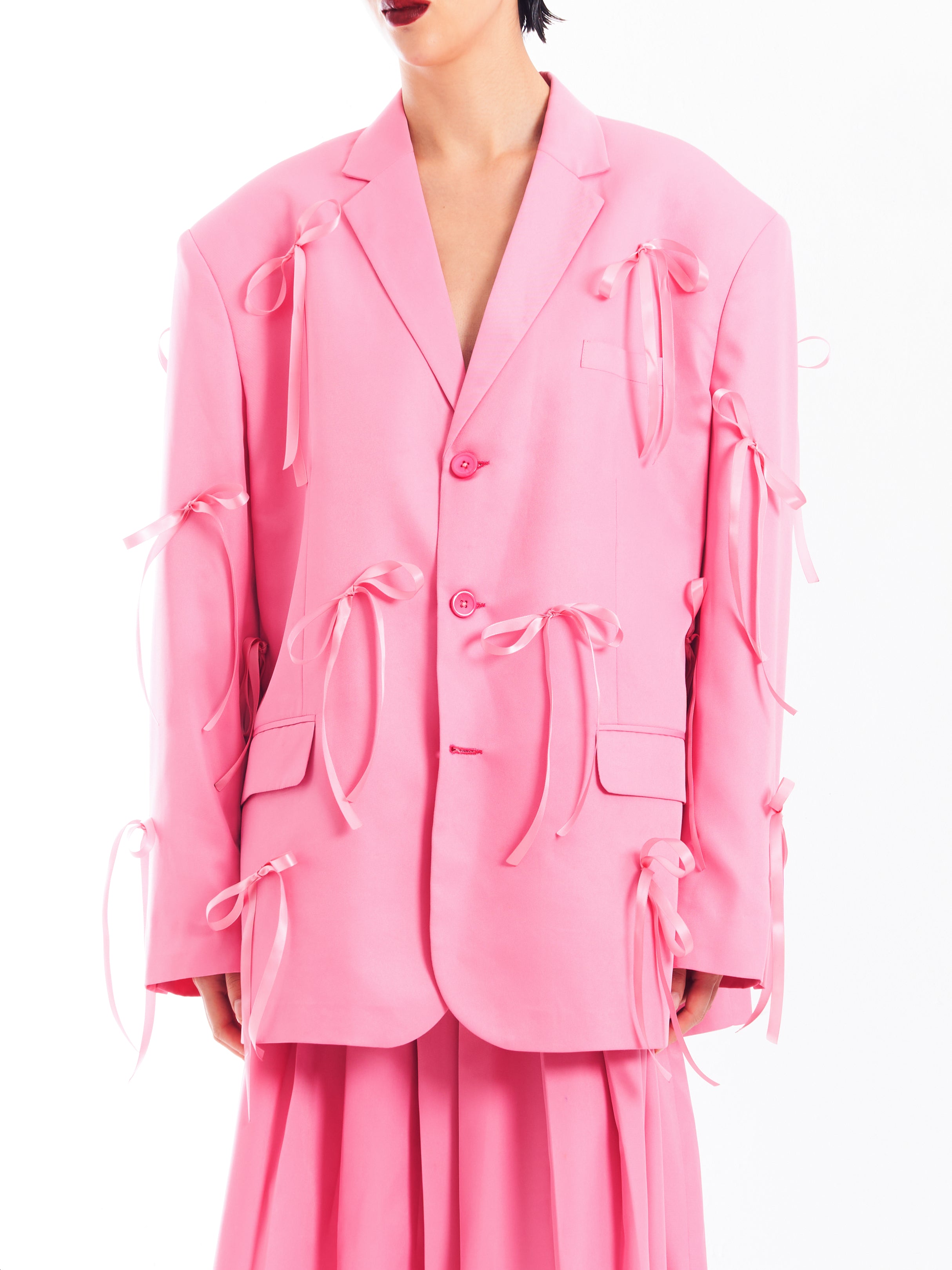 Pink Ribbon Suit Set