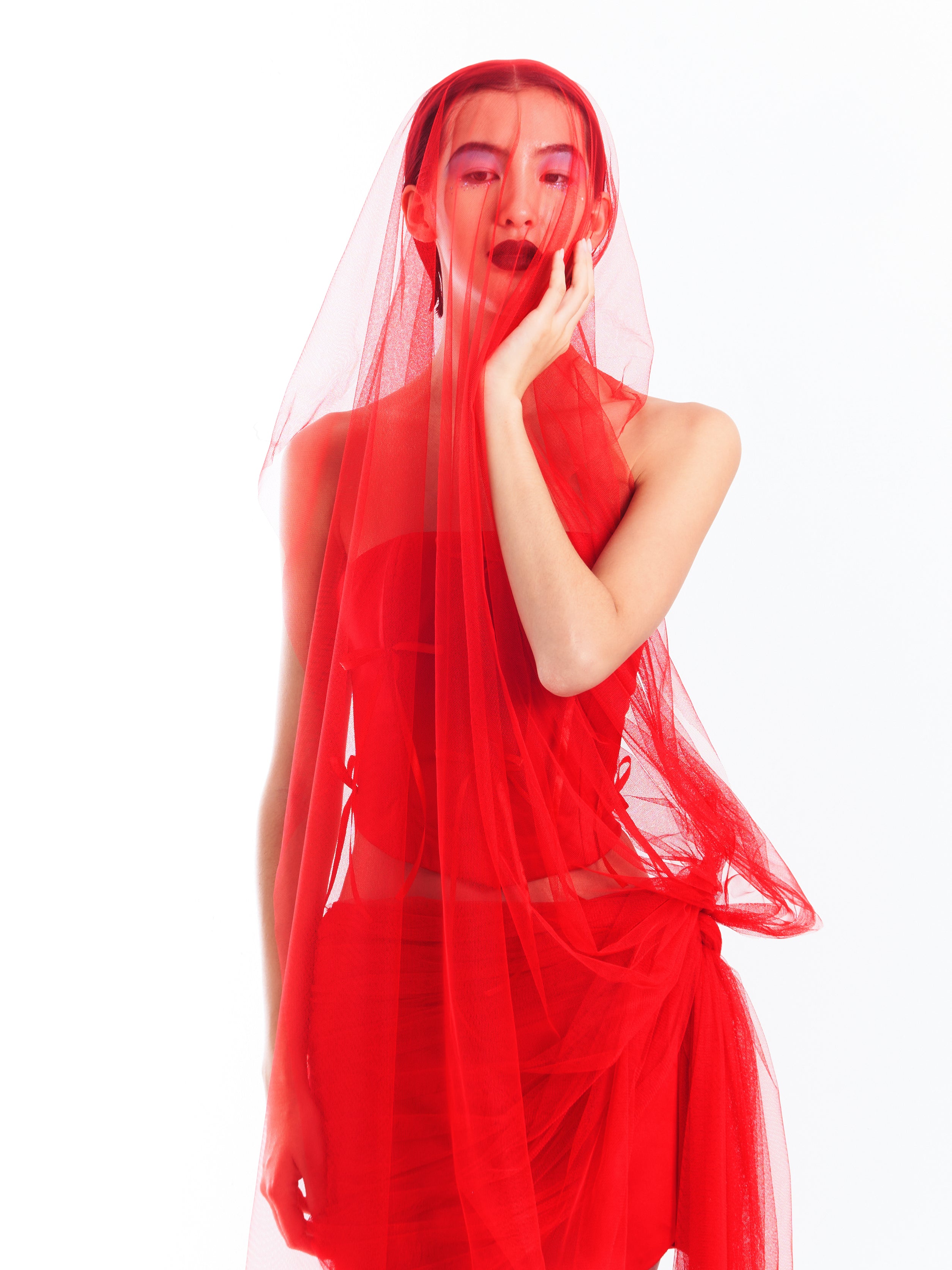 Red Corset Ribbon Set