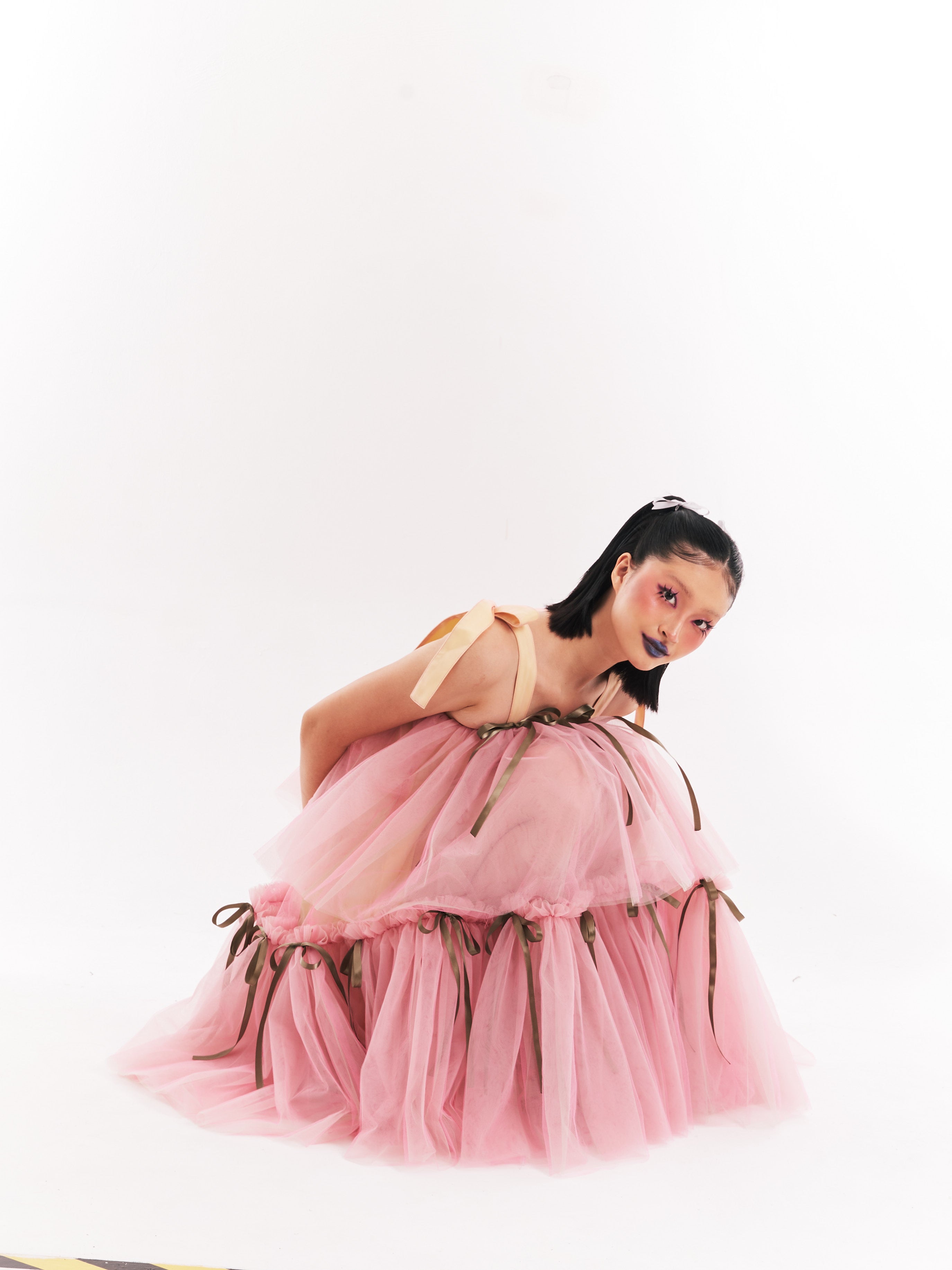 Pink Midi Tulle Dress