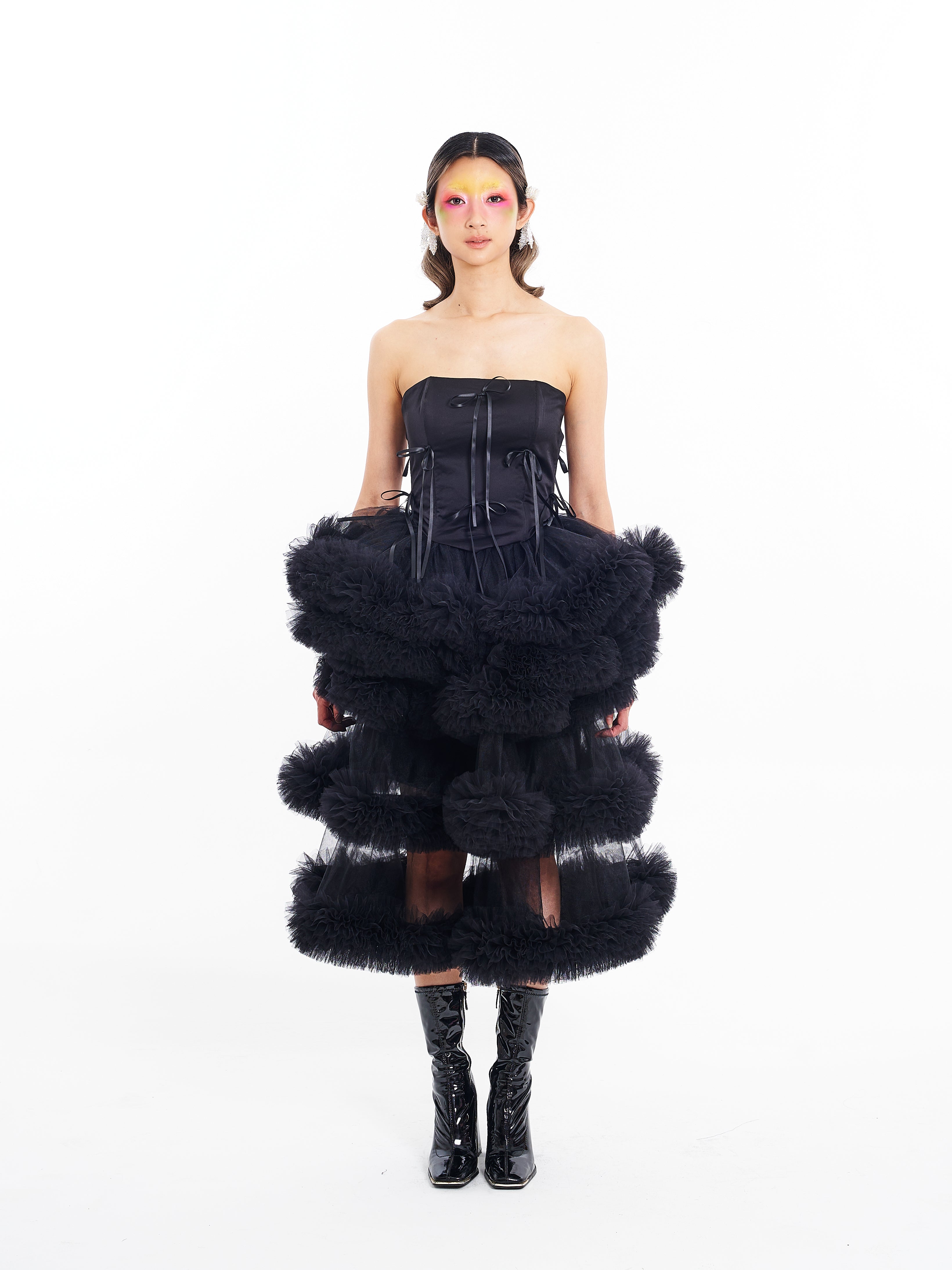 Black Corset with Poof Skirt