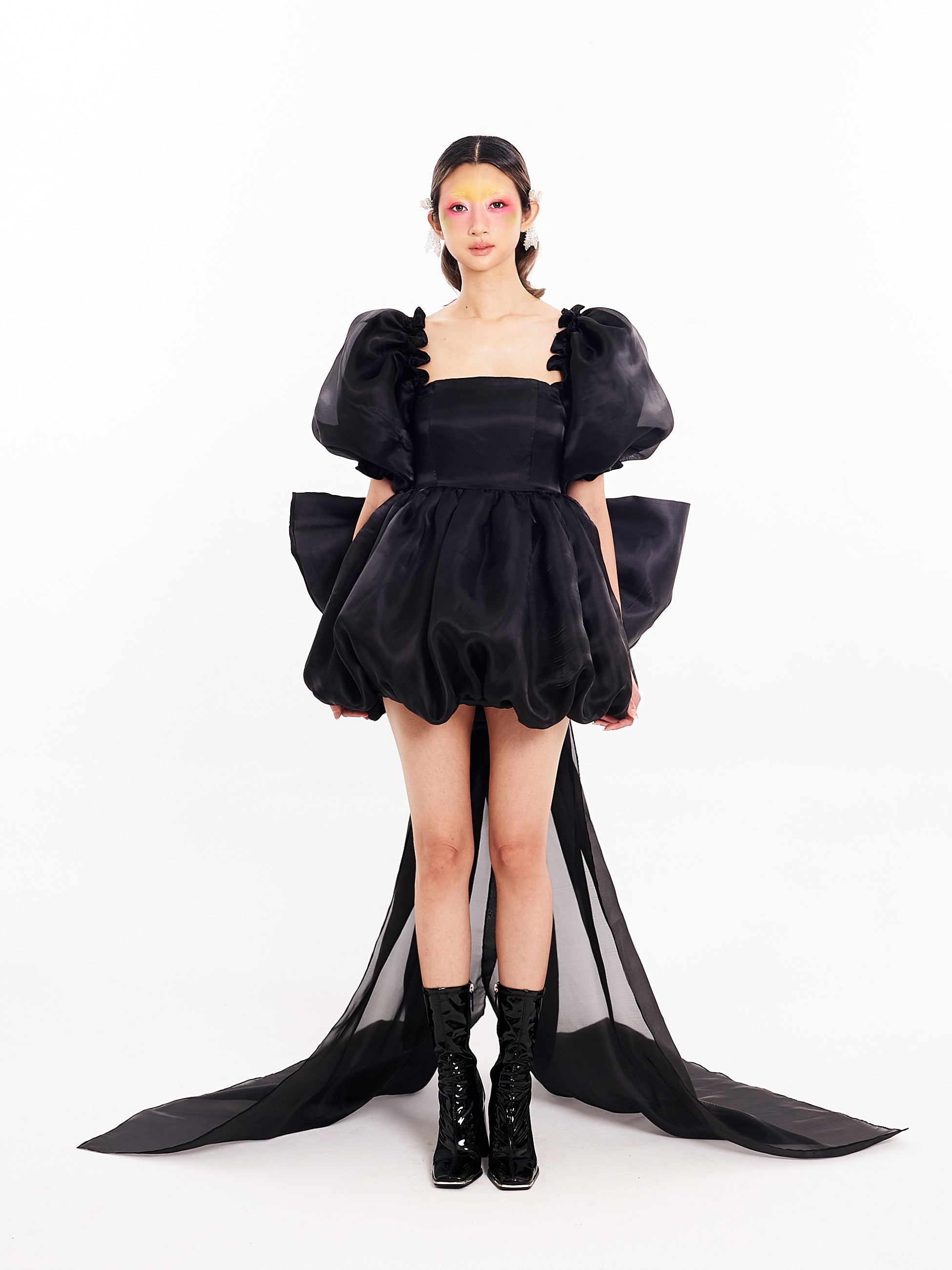 Black Bow-Backed Dress