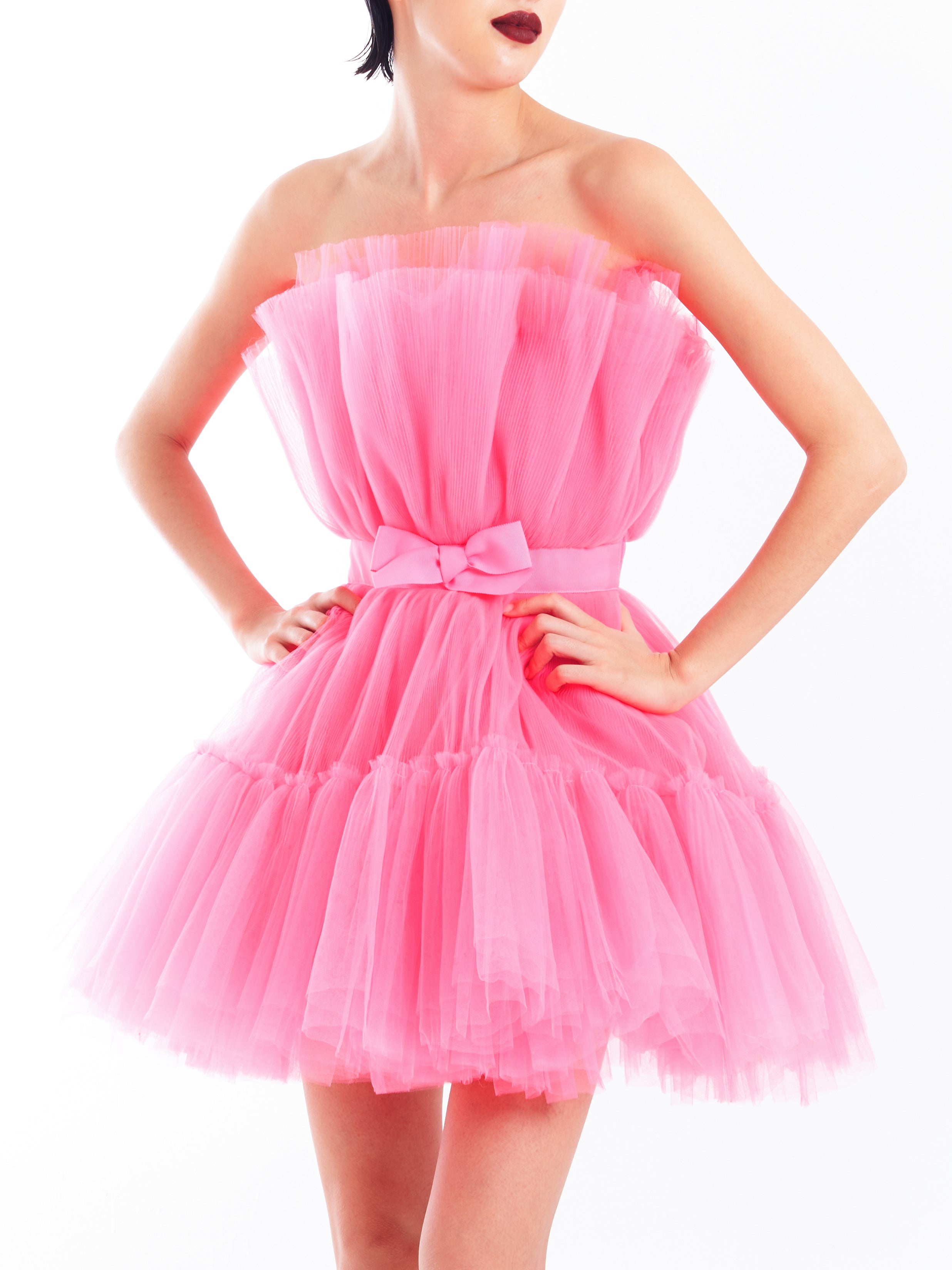 Pink Short Tulle Dress