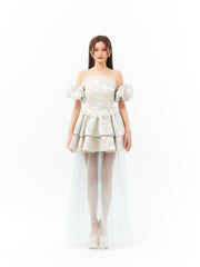 White Pastel Butterfly Princess Fairy Dress