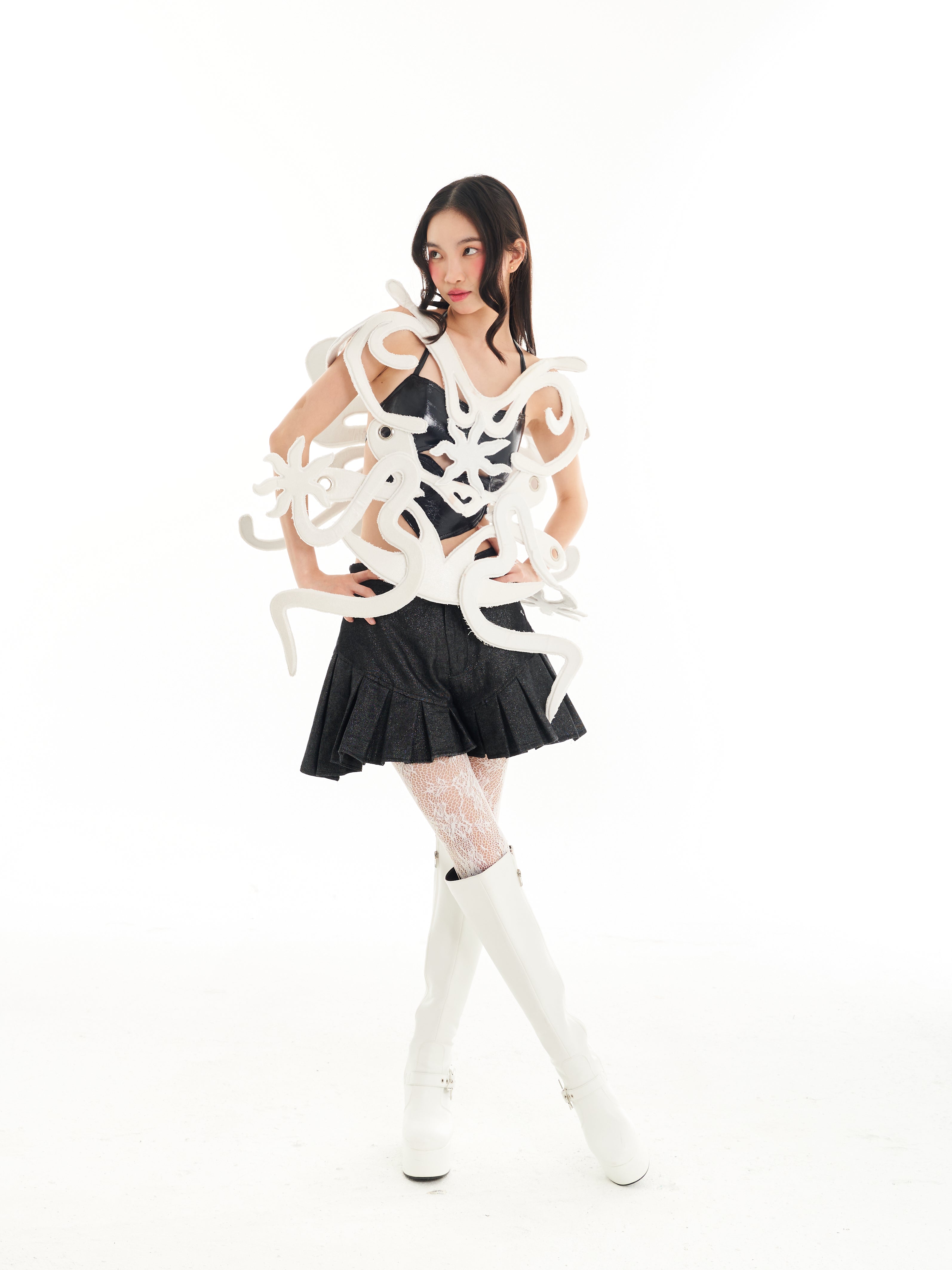 Seraphic Top and Dahlia Pleated Shorts