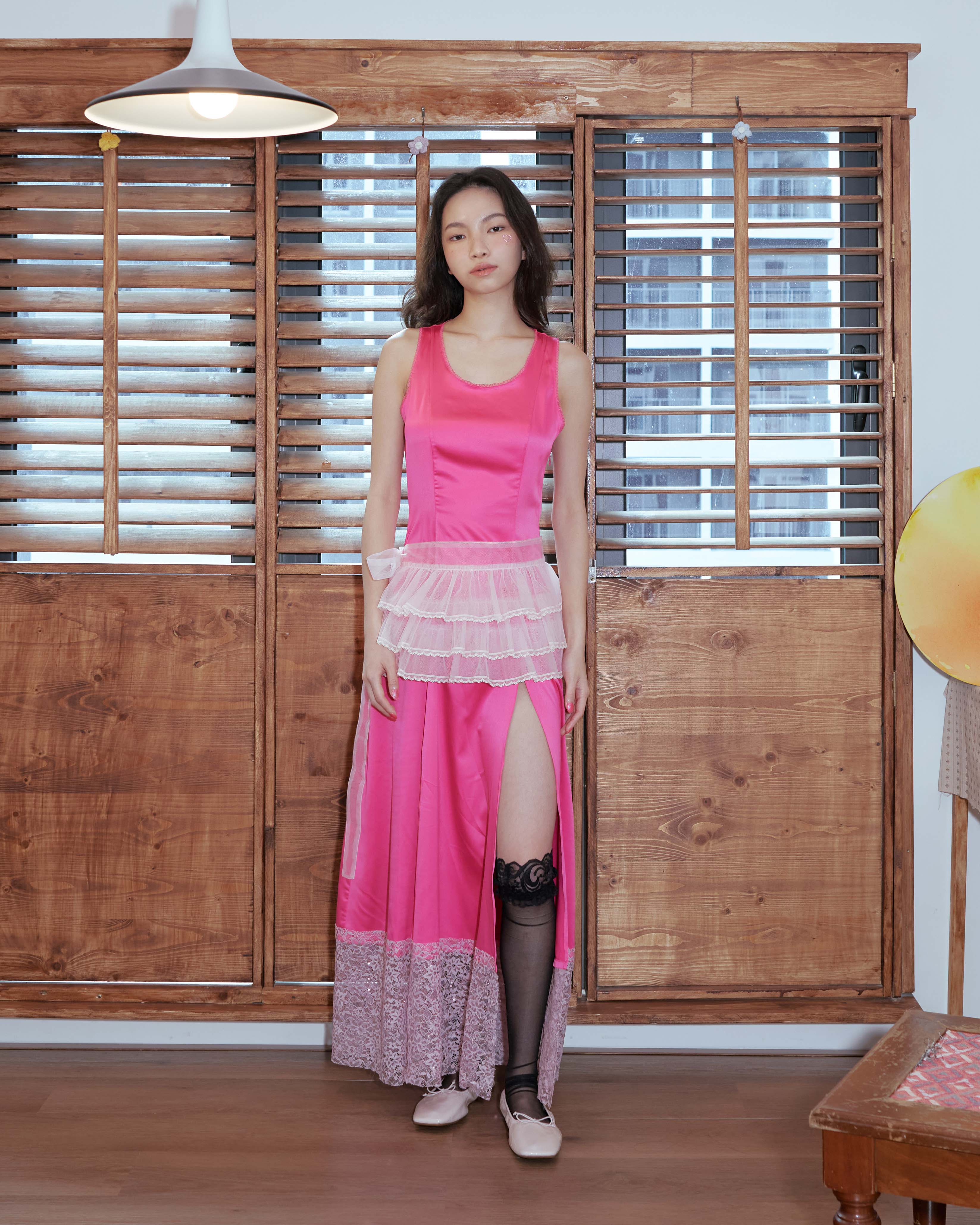 Pink Mini Cake Apron Skirt