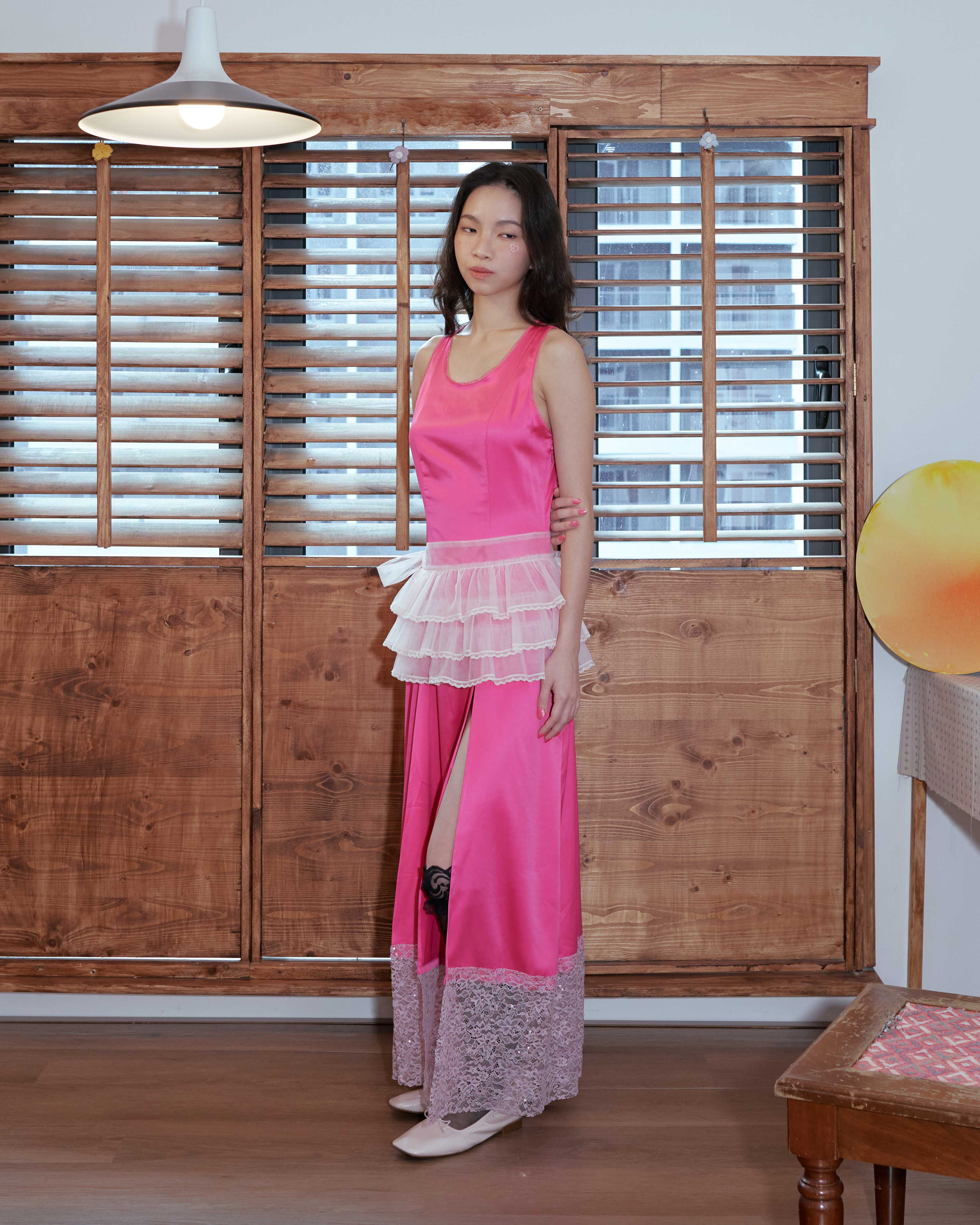 Pink Mini Cake Apron Skirt