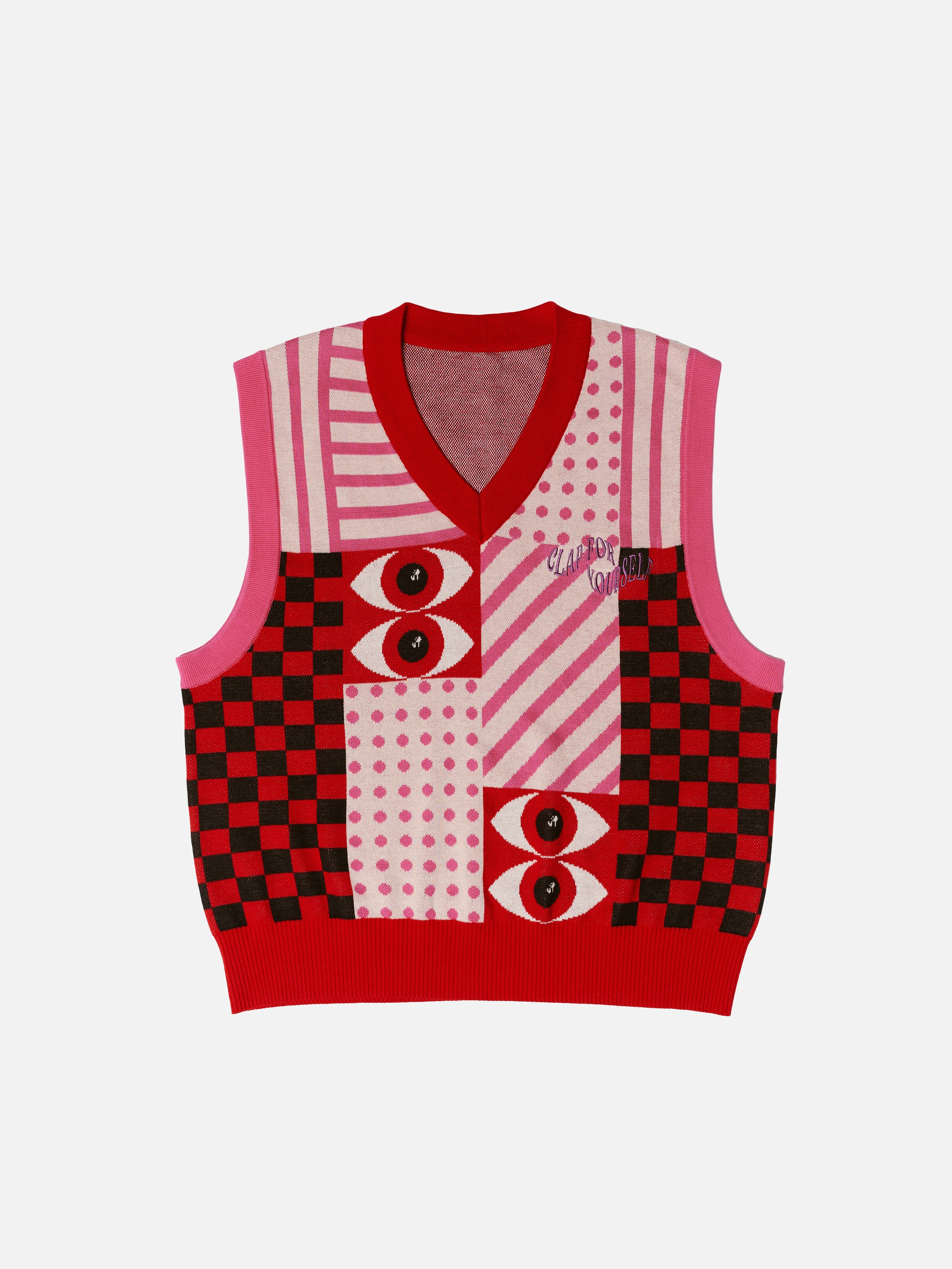 Red Knitted Vest