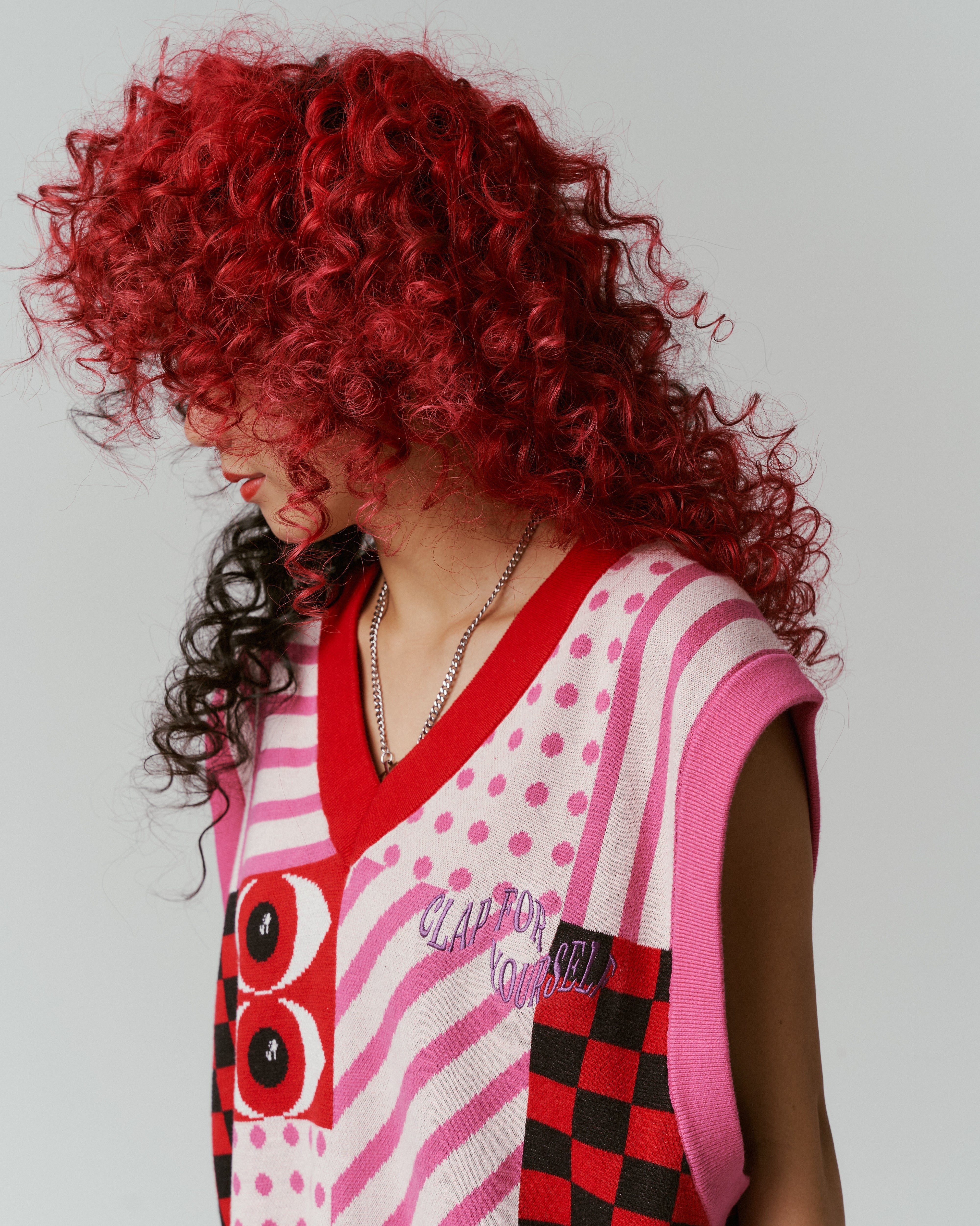 Red Knitted Vest