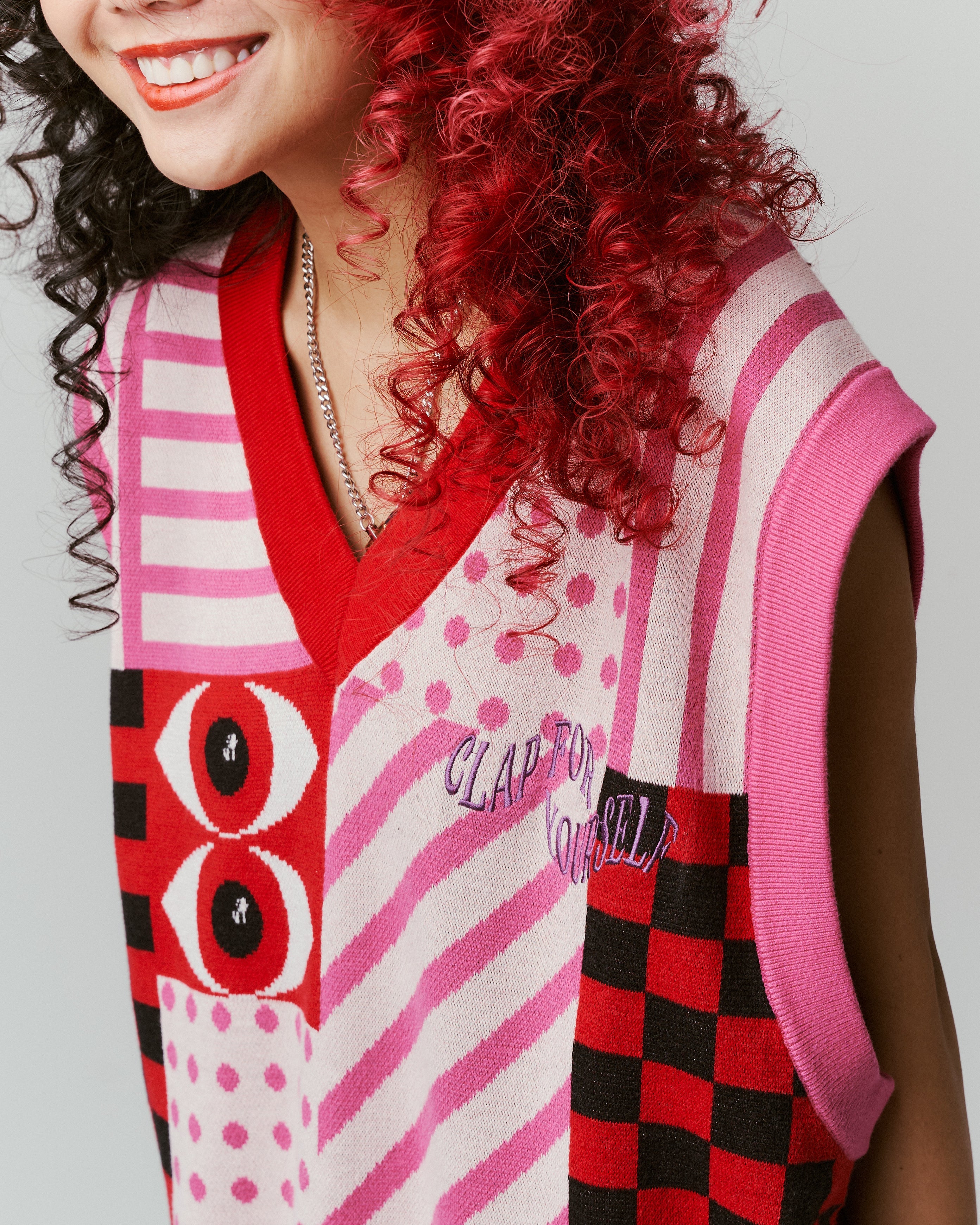 Red Knitted Vest