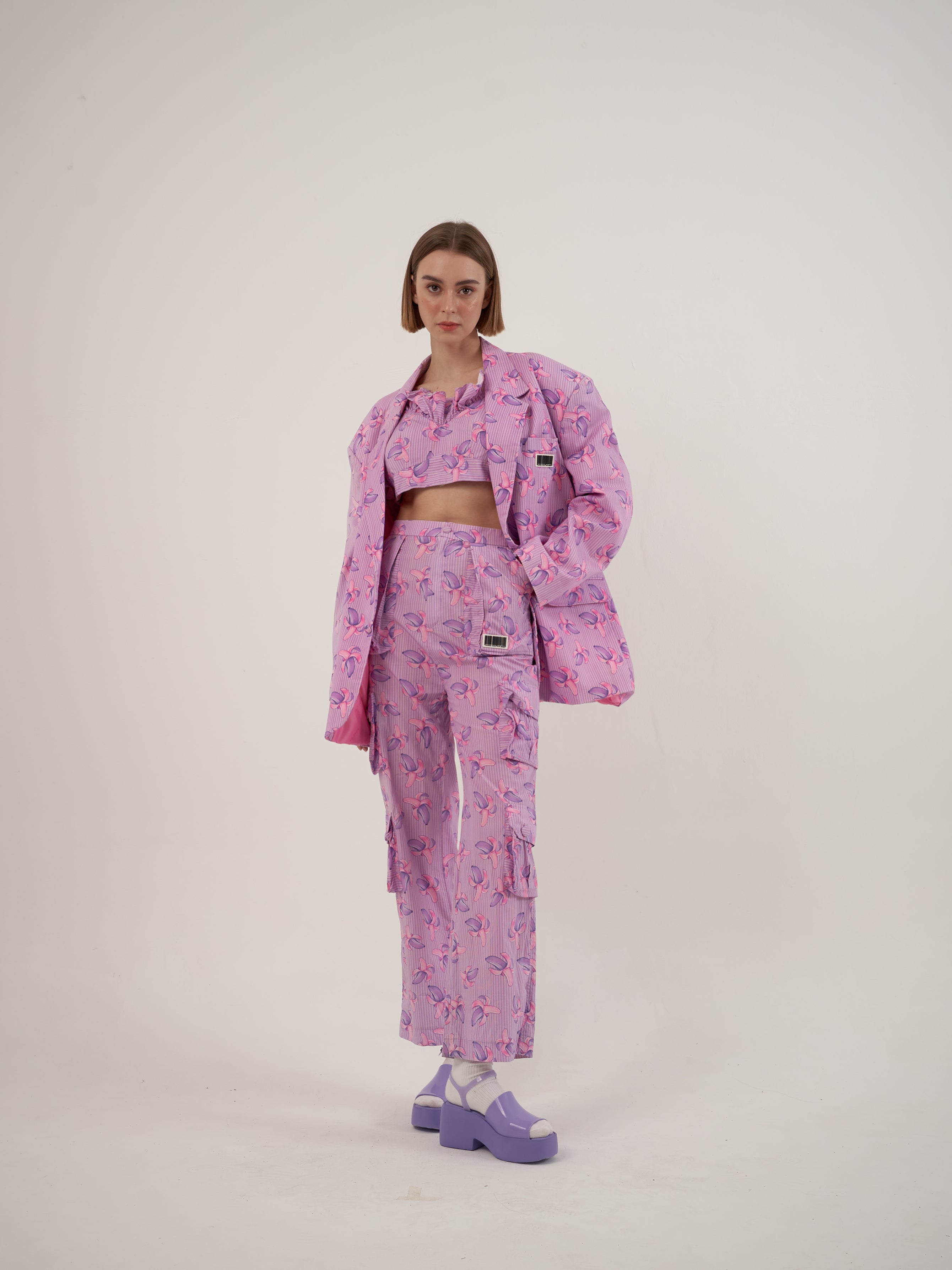 Purple Banana Jacket 3 Piece Set