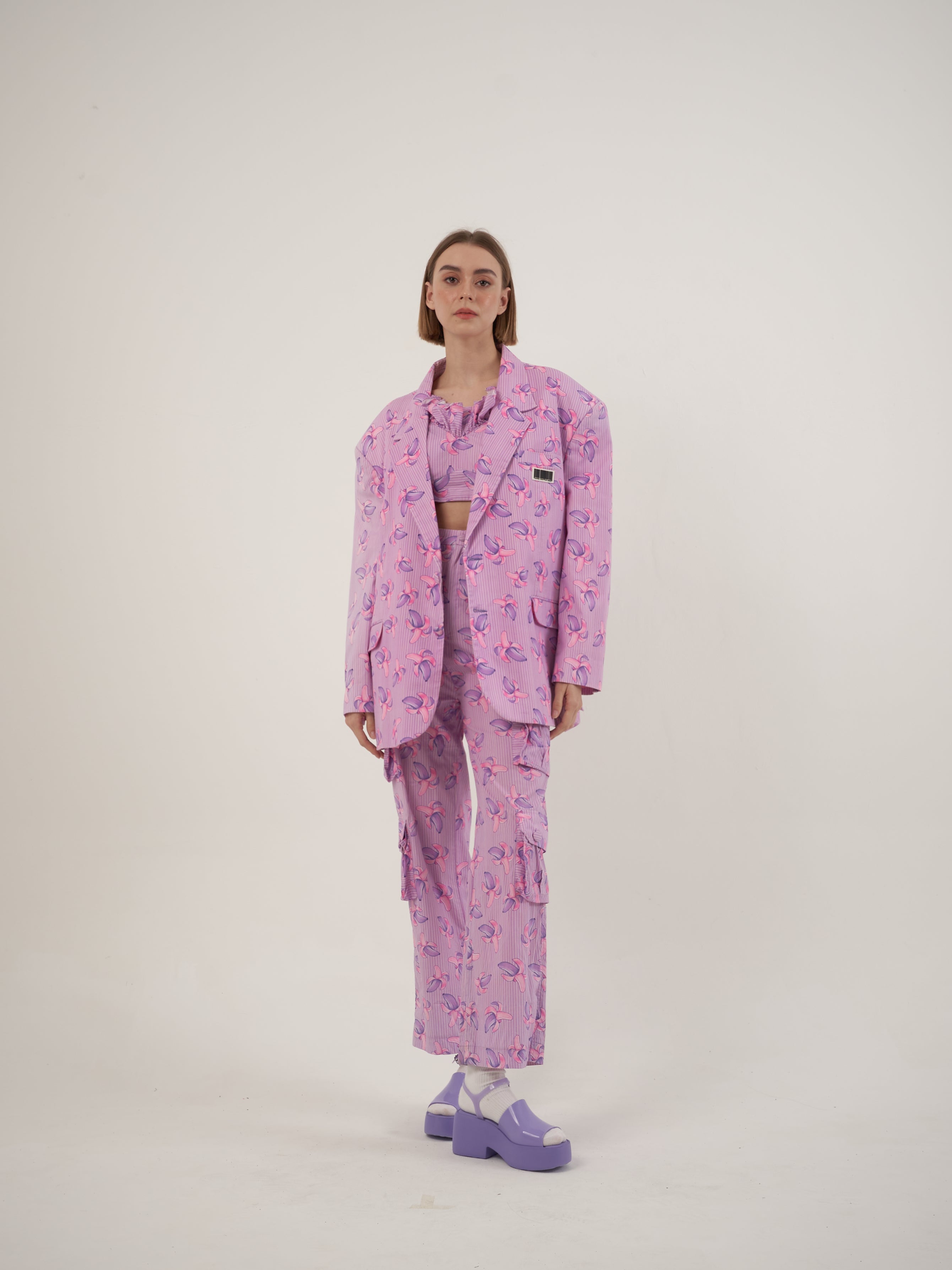 Purple Banana Jacket 3 Piece Set