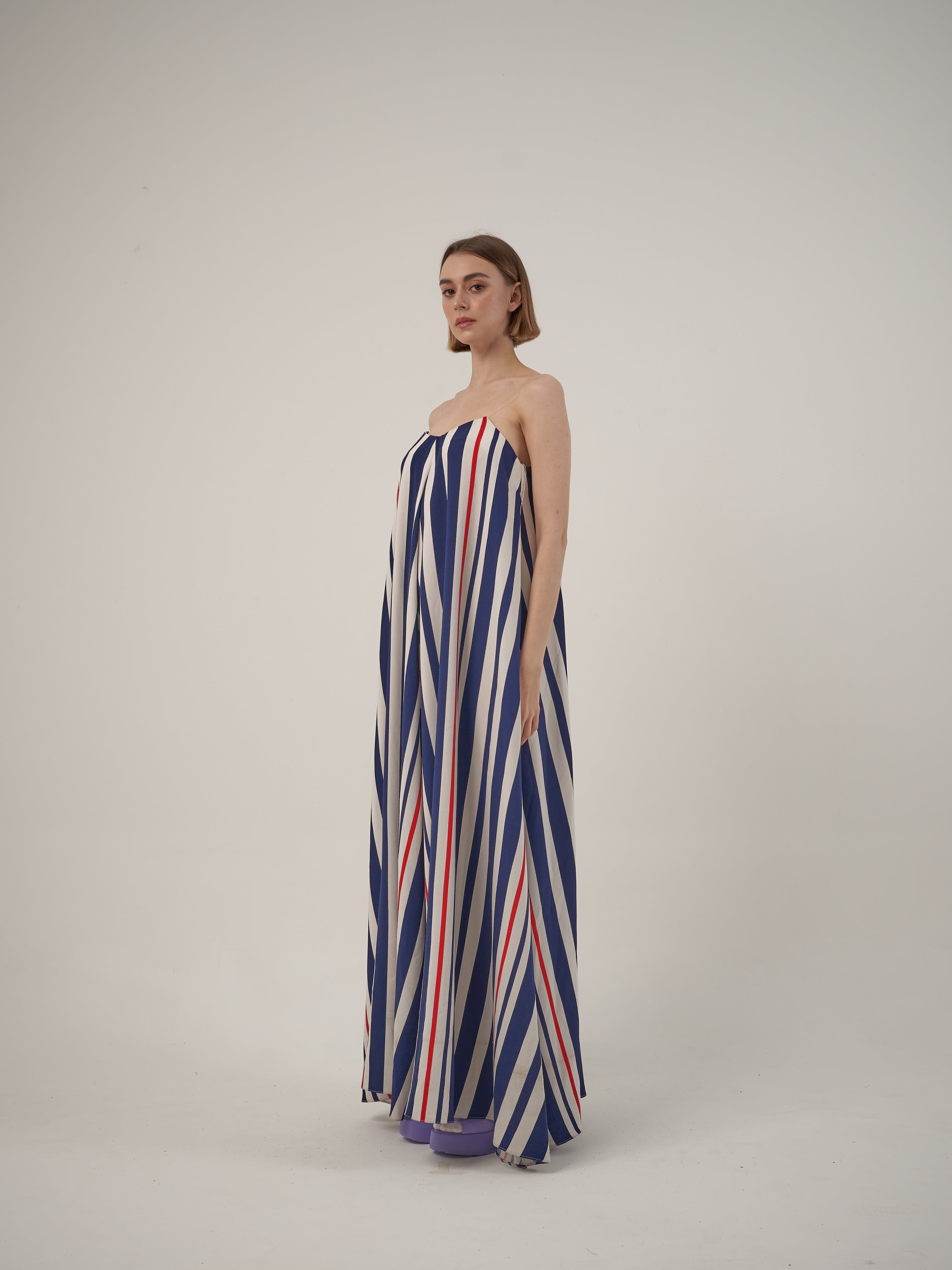 Blue White Stripe Dress