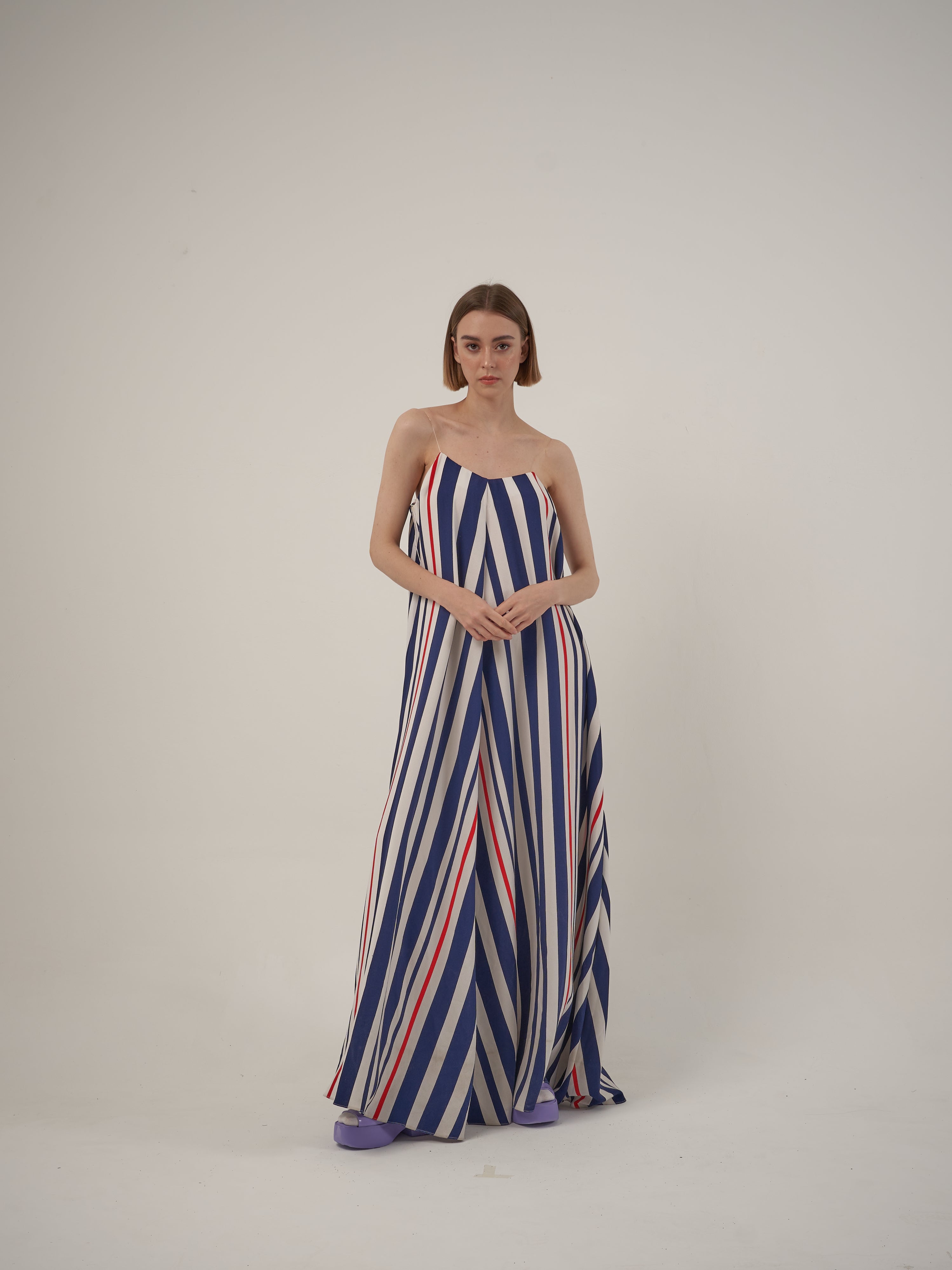 Blue White Stripe Dress