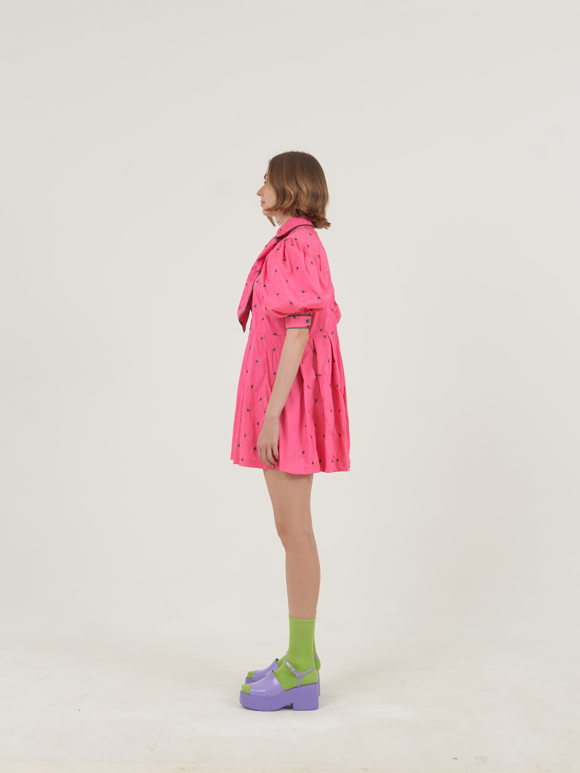 Pink Hearts Mini Dress