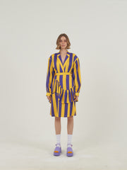 Yellow Purple Striped Set