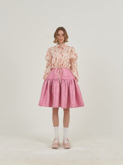 Pink Crop Shirt and Dress Set