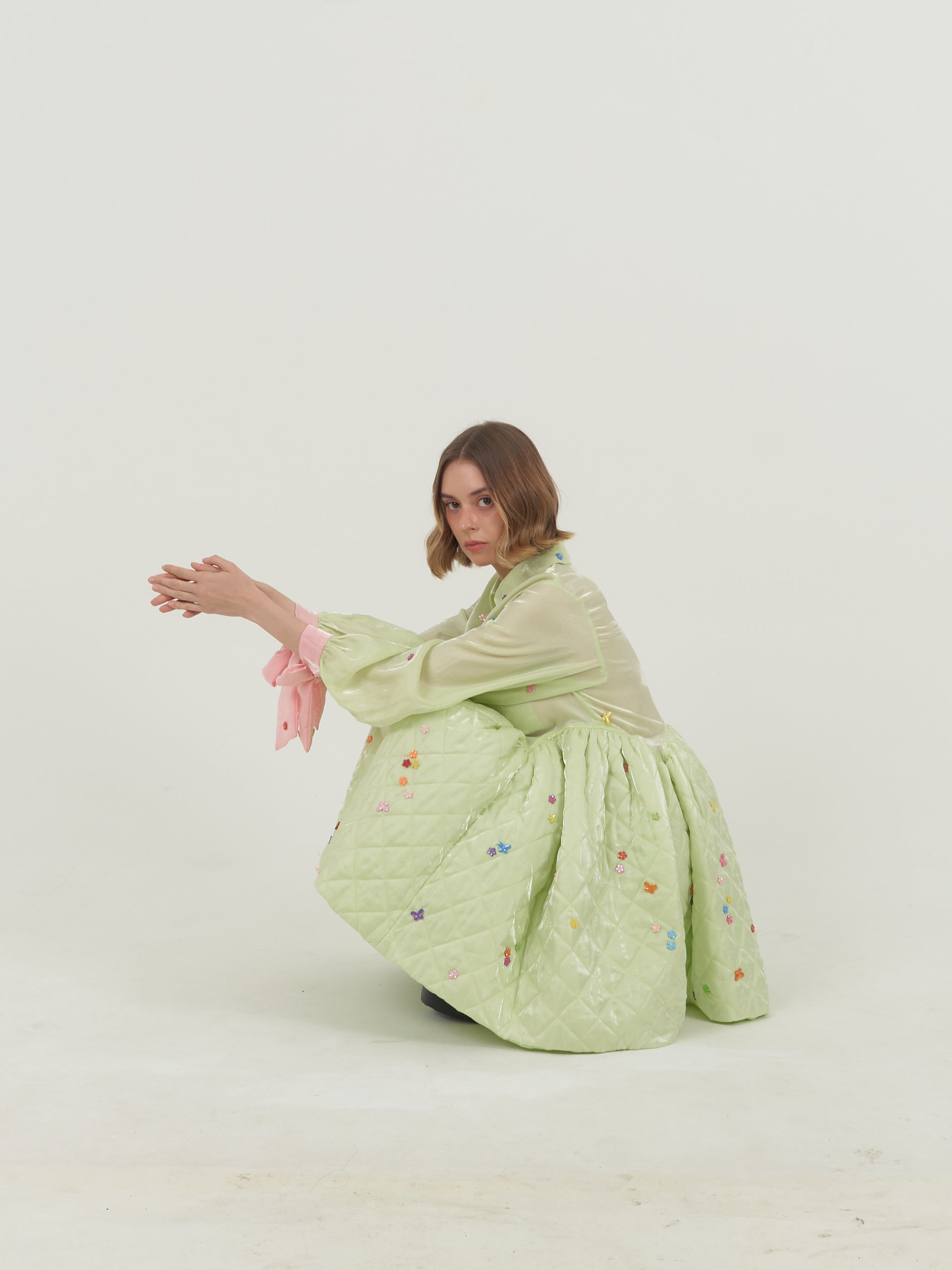 Green Babydoll Dress