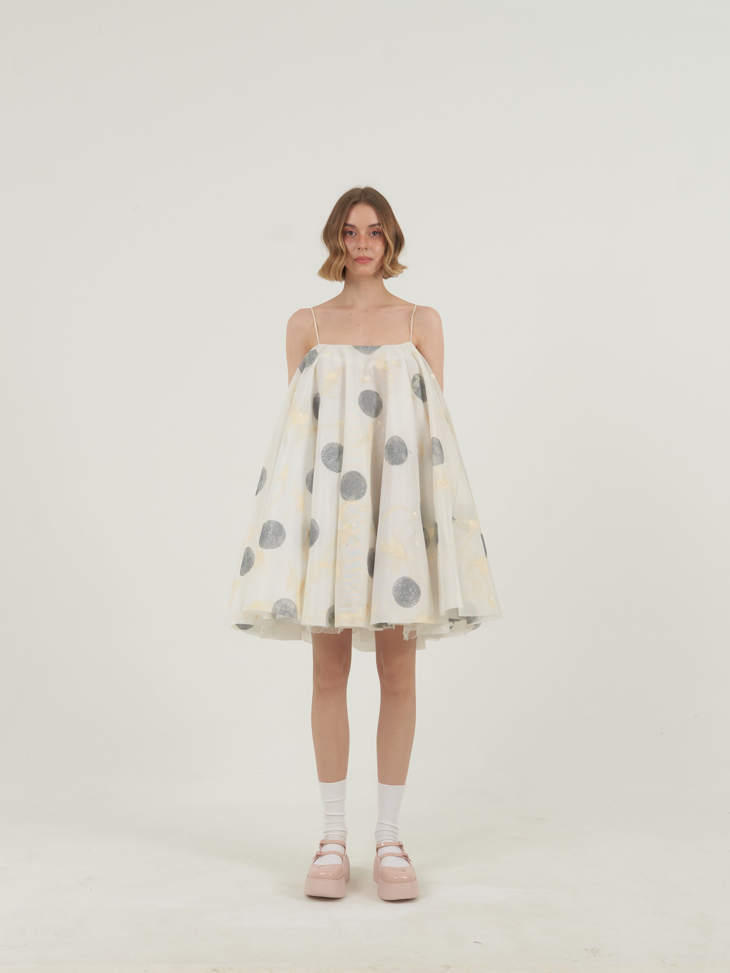 White Polka Dots Dress