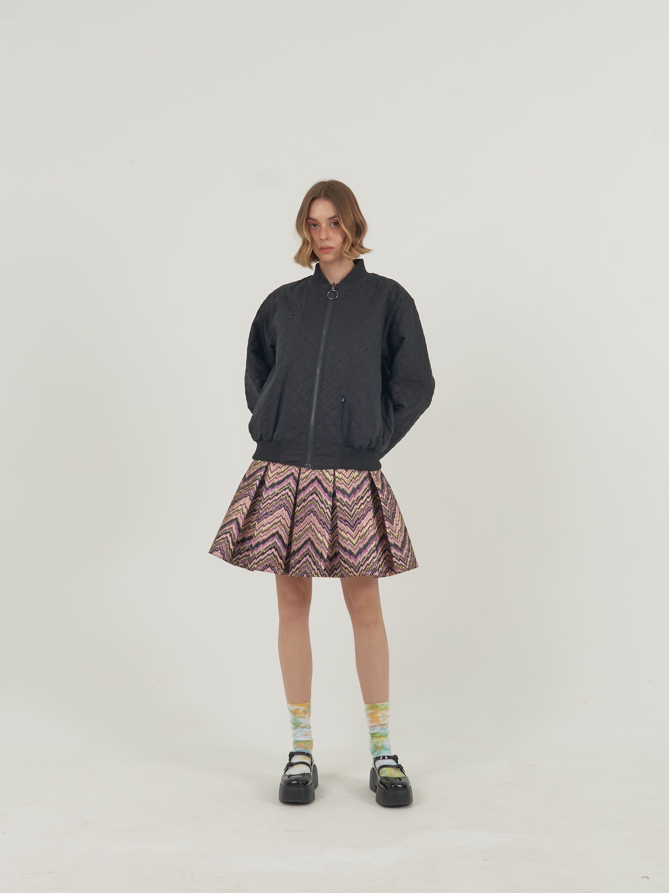 Purple Reversible Bomber Jacket Set
